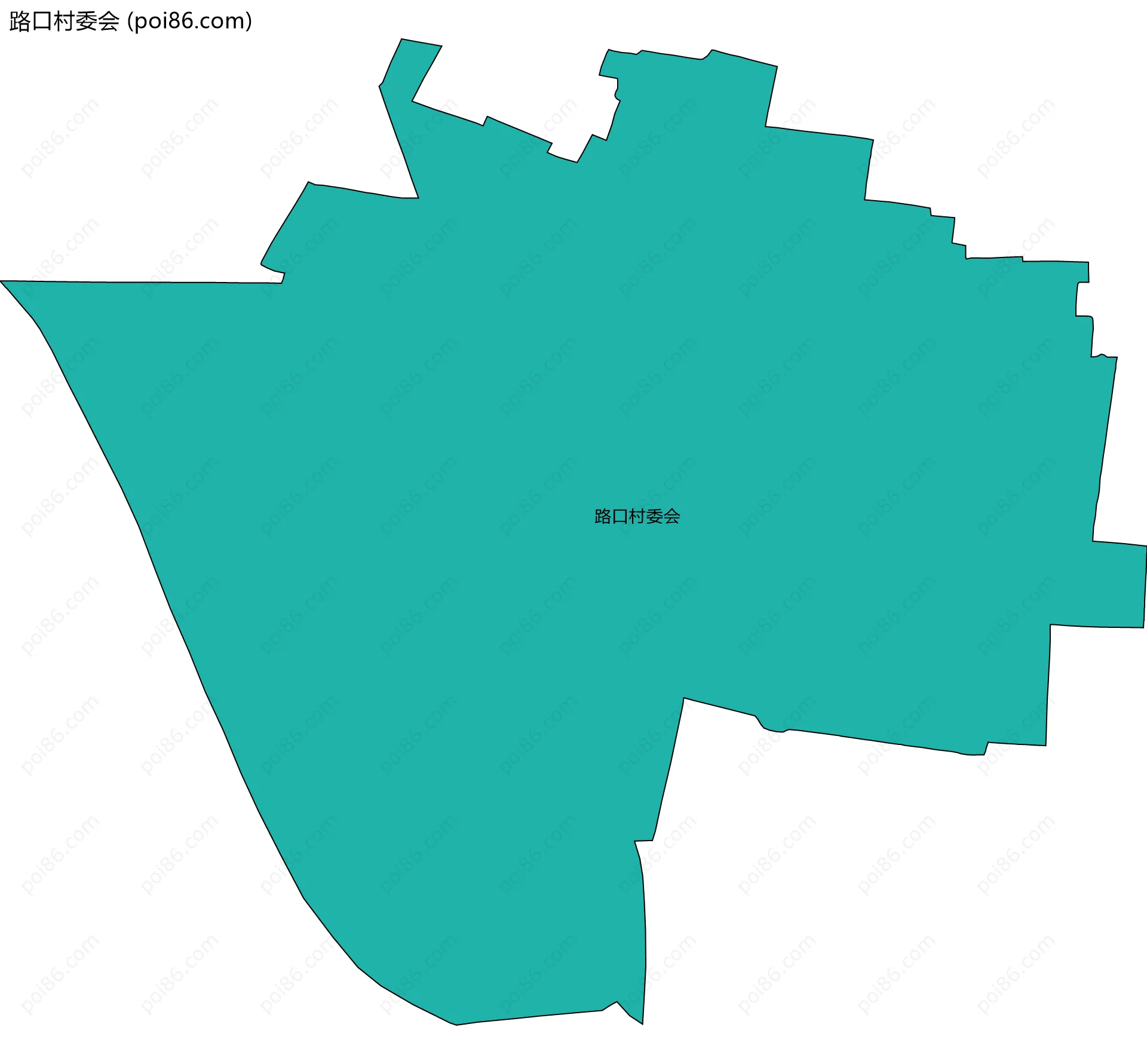 路口村委会边界地图