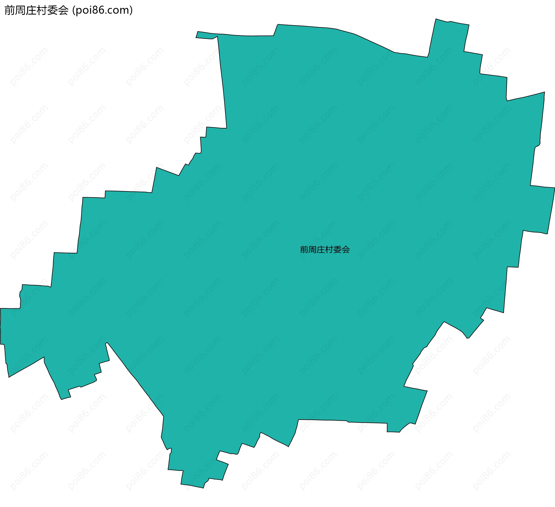 前周庄村委会边界地图