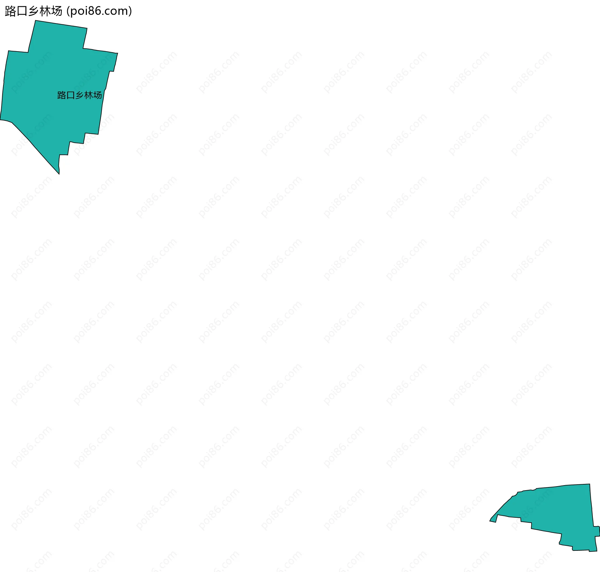 路口乡林场边界地图