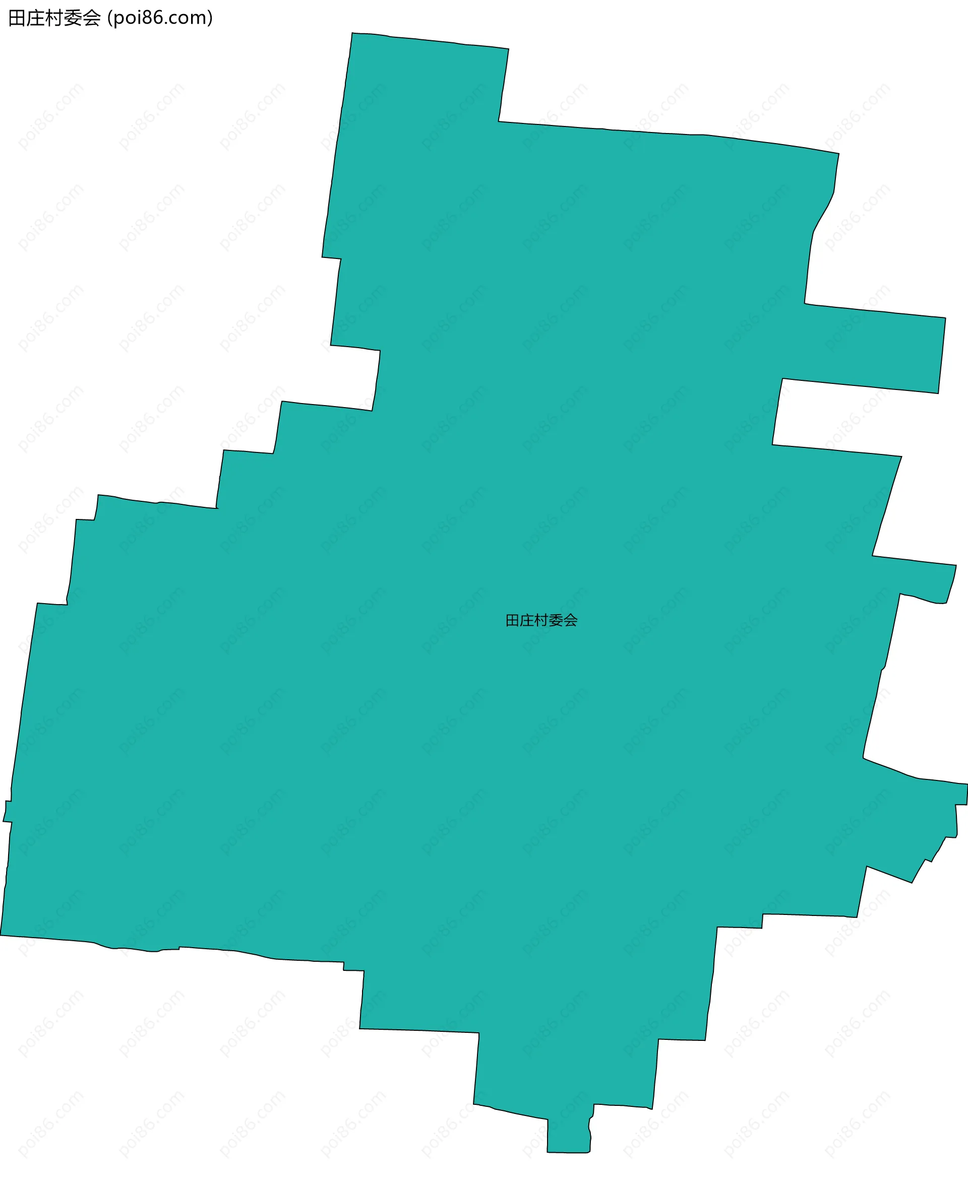 田庄村委会边界地图