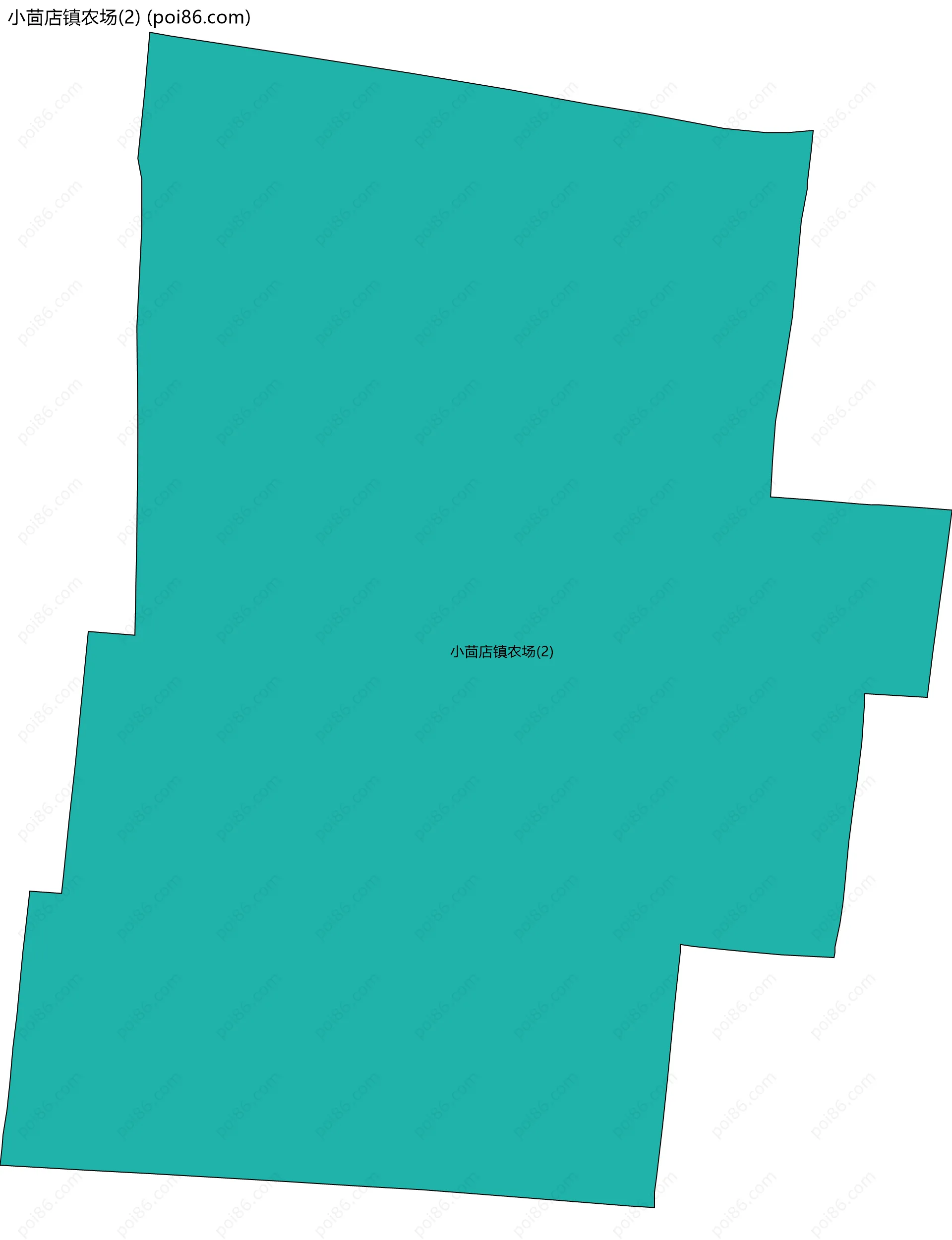 小茴店镇农场(2)边界地图