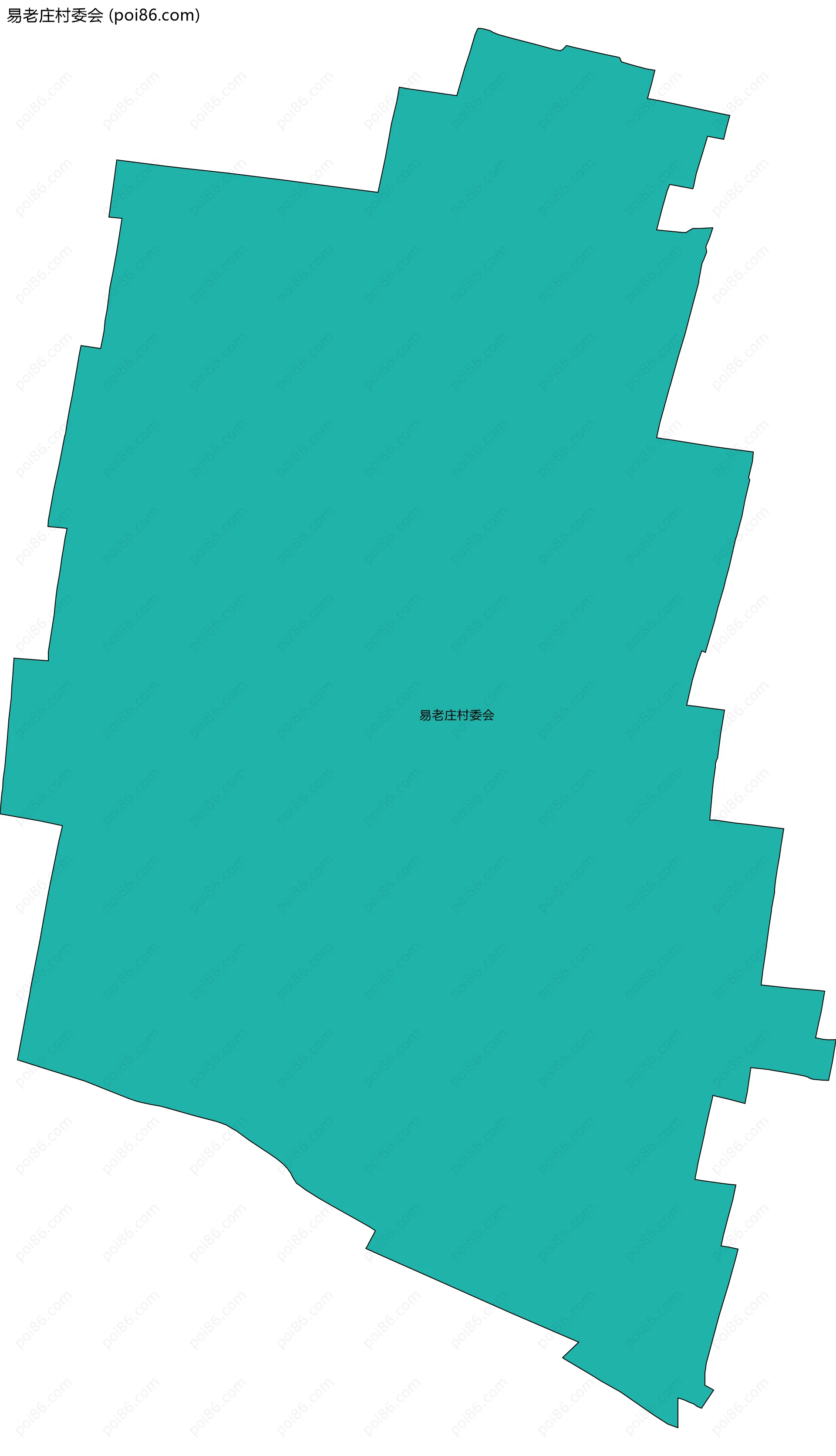 易老庄村委会边界地图