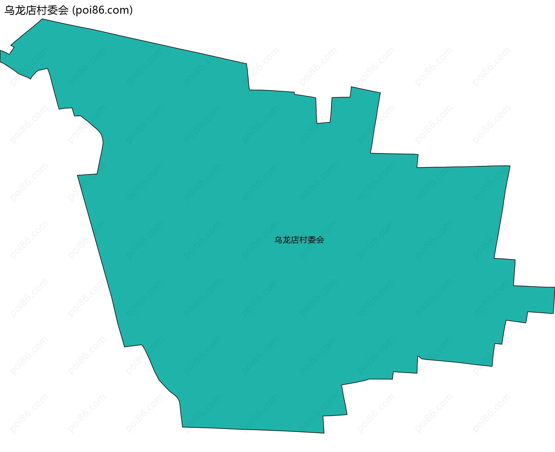 乌龙店村委会边界地图