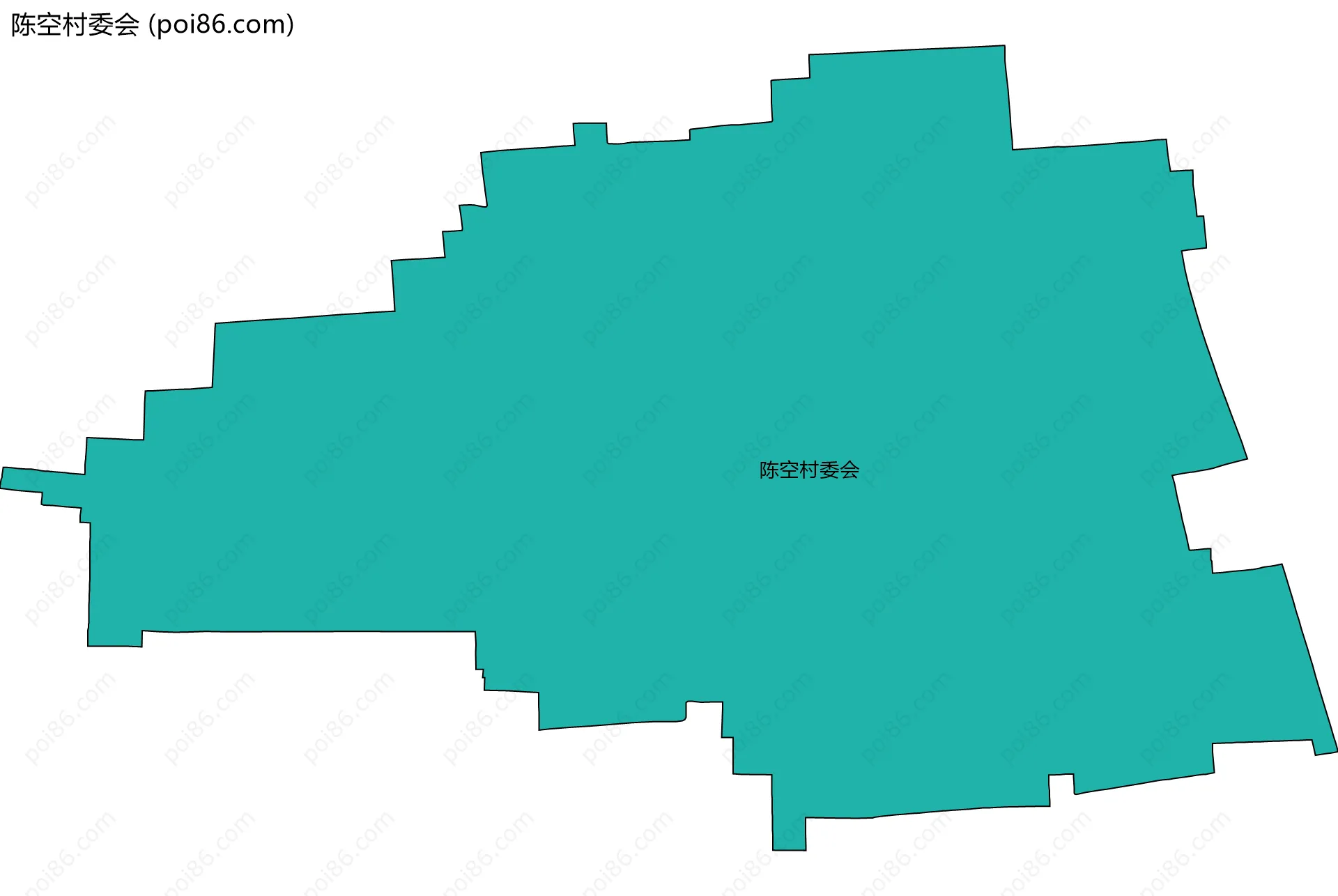 陈空村委会边界地图