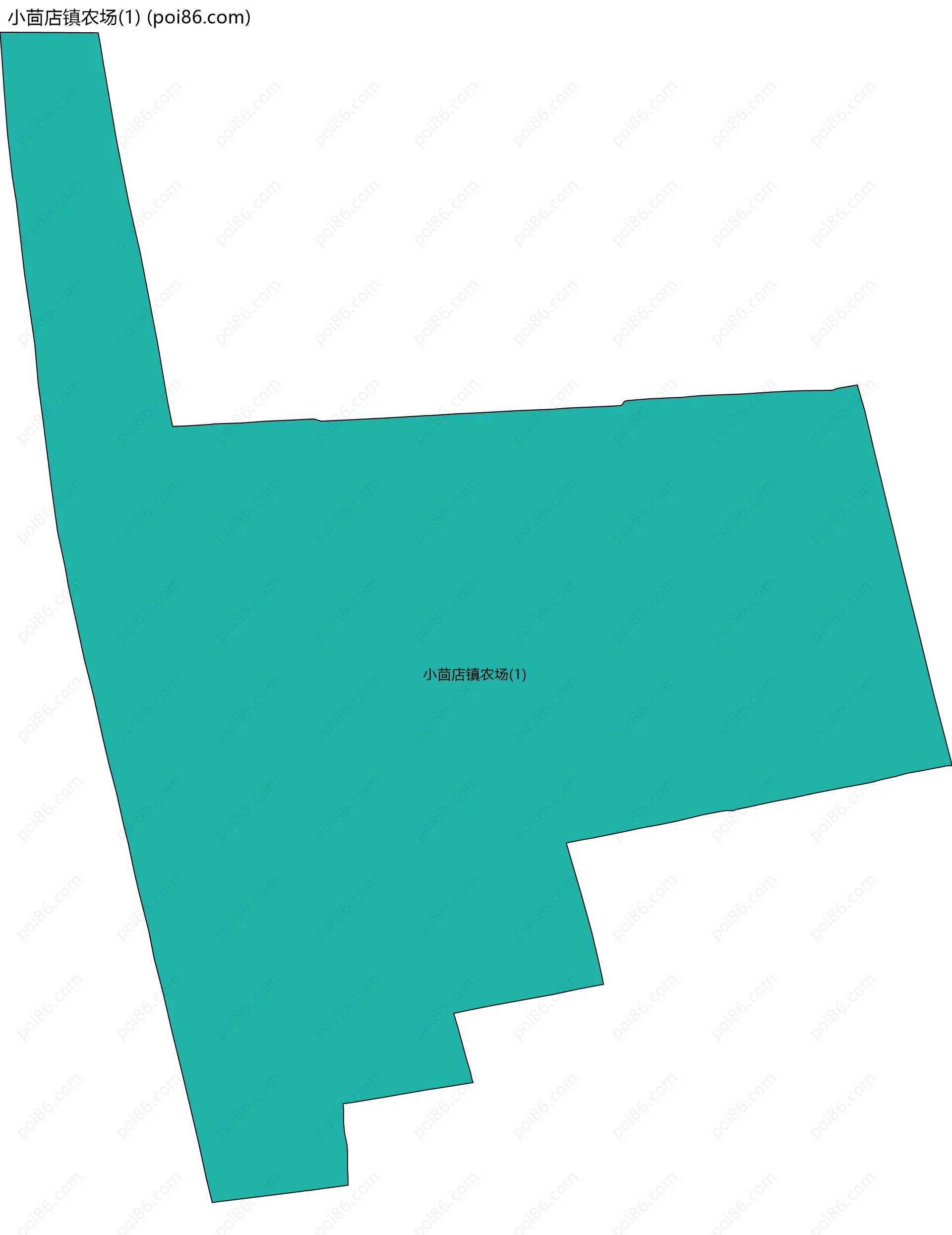 小茴店镇农场(1)边界地图