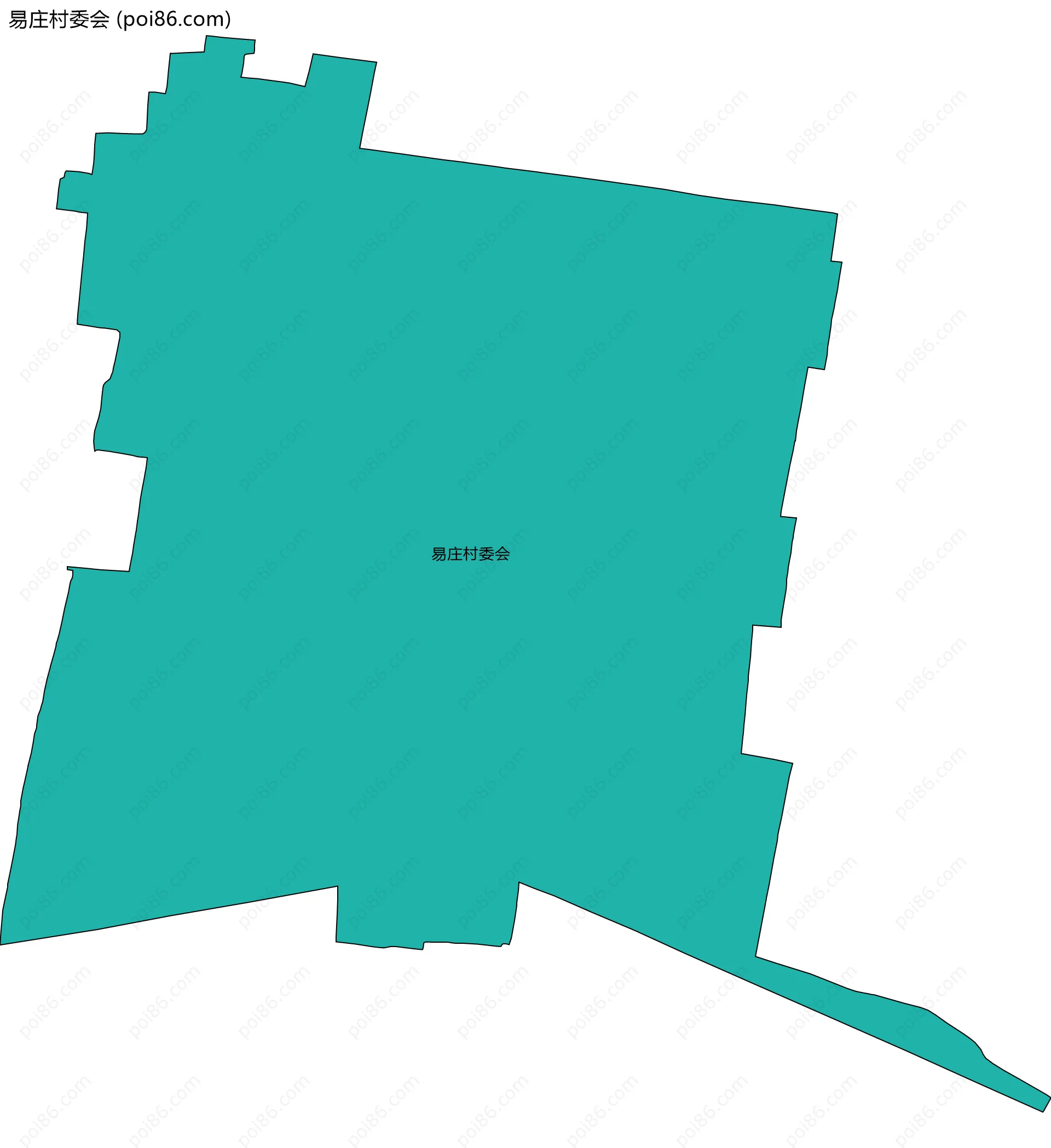 易庄村委会边界地图