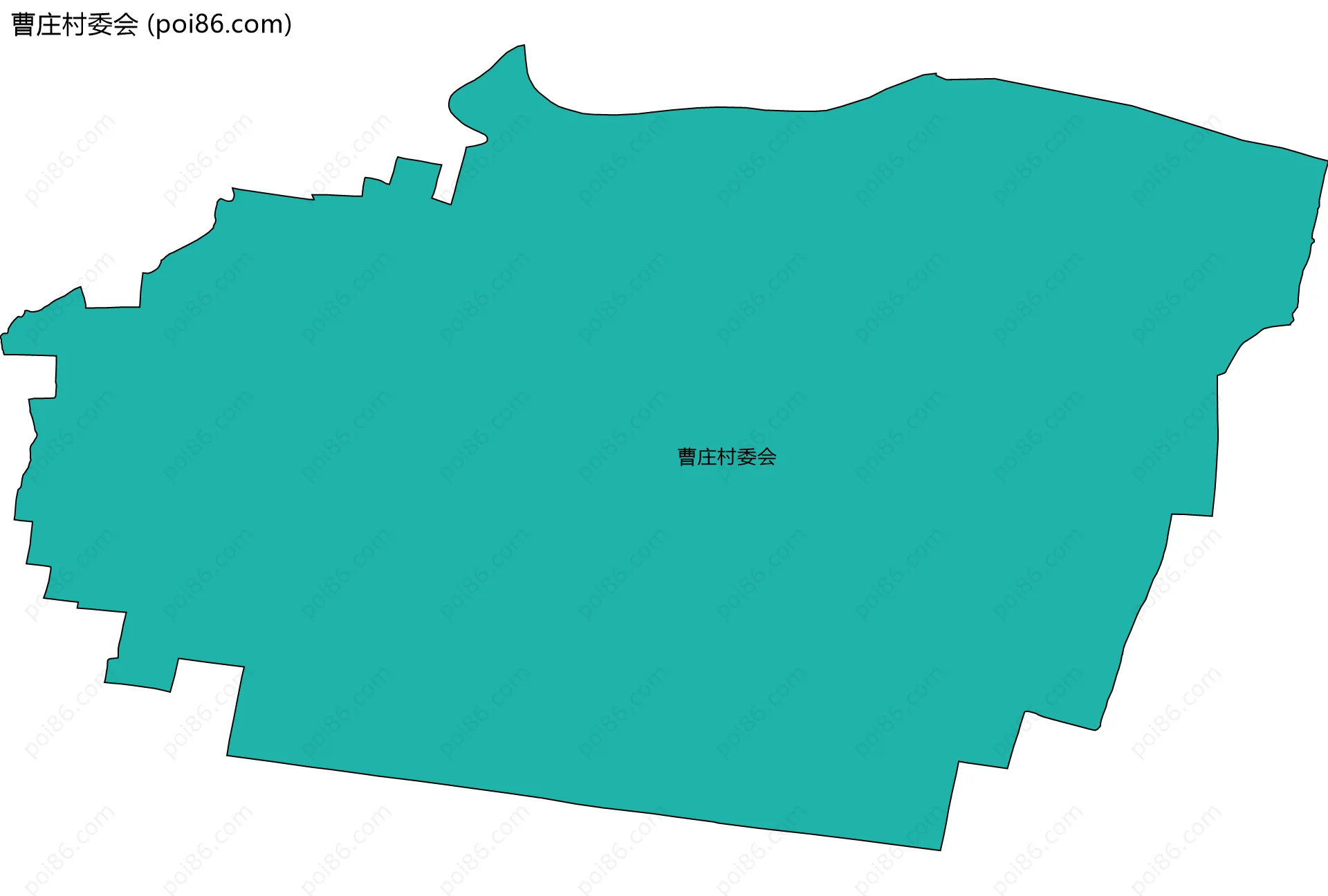 曹庄村委会边界地图