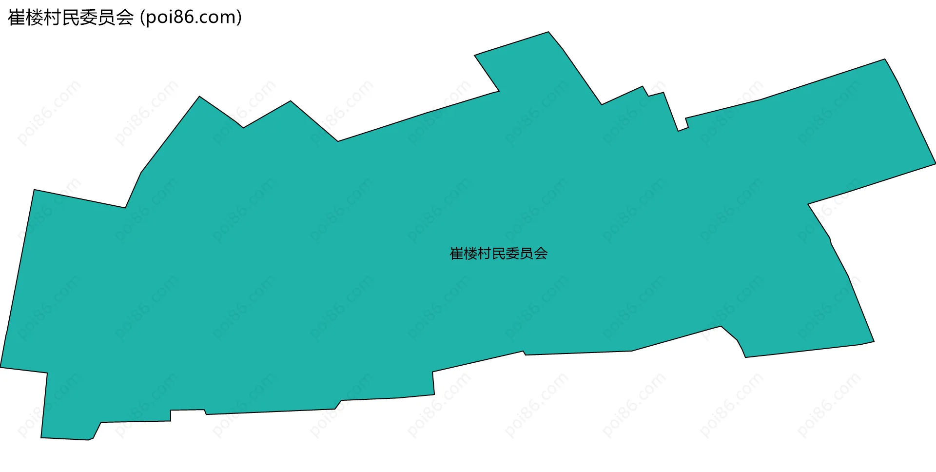 崔楼村民委员会边界地图