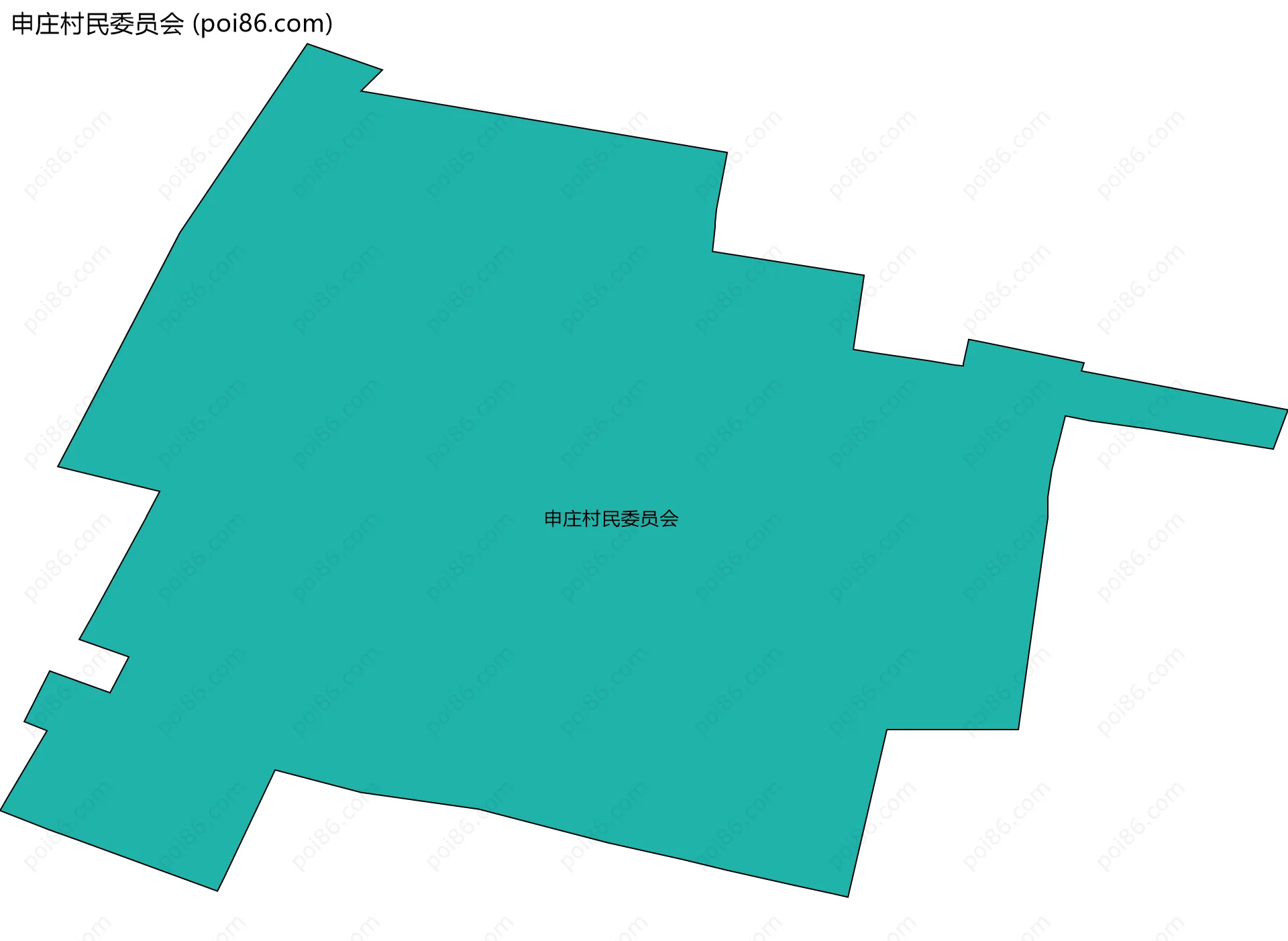 申庄村民委员会边界地图