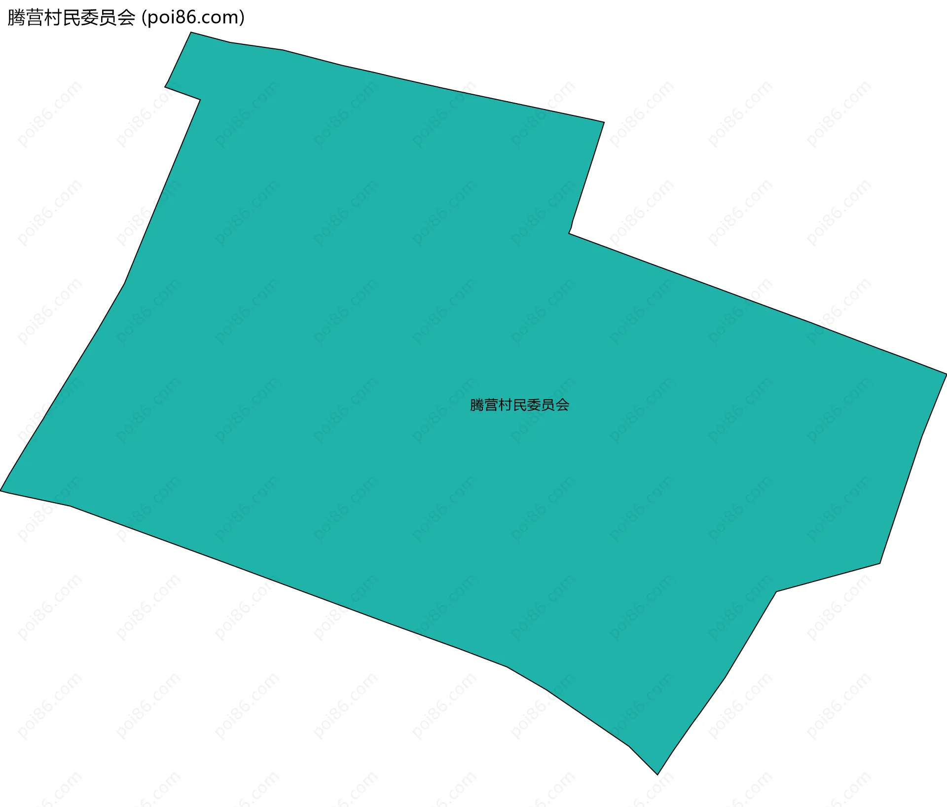 腾营村民委员会边界地图