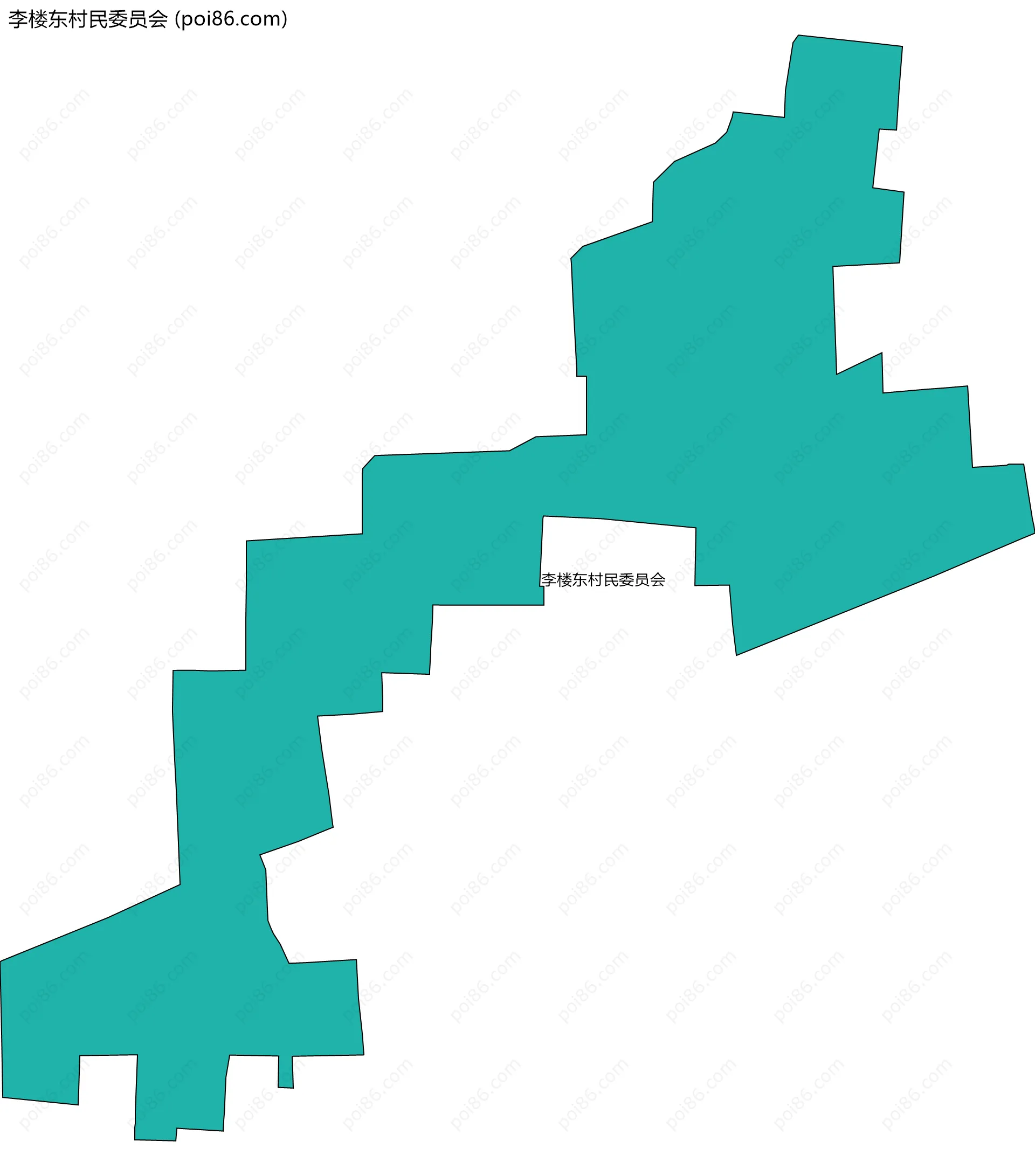 李楼东村民委员会边界地图