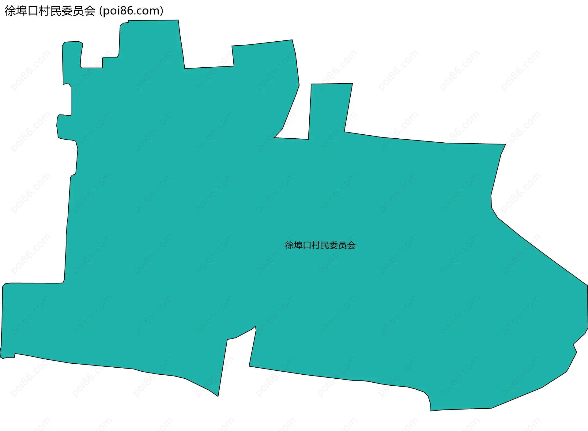 徐埠口村民委员会边界地图