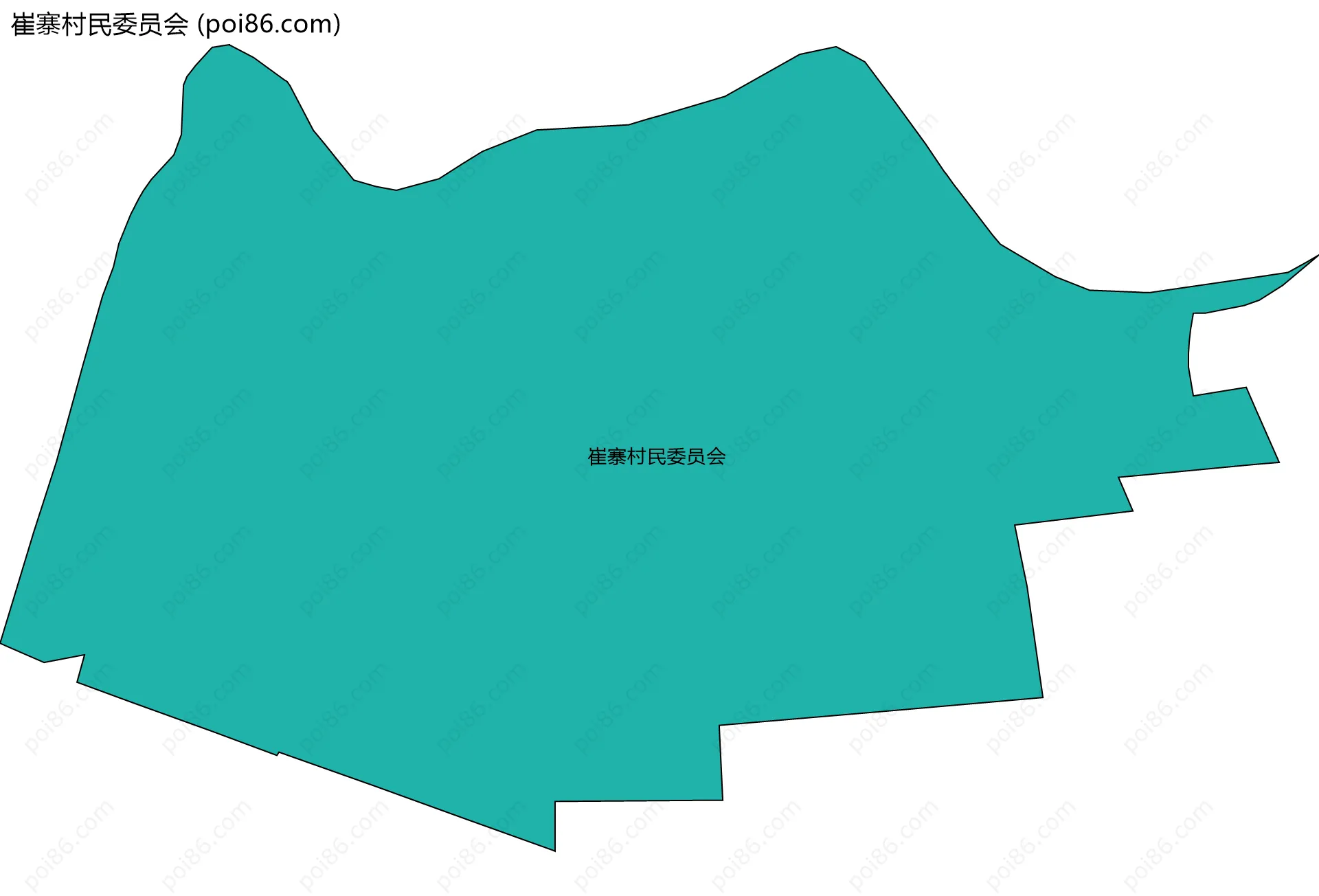 崔寨村民委员会边界地图