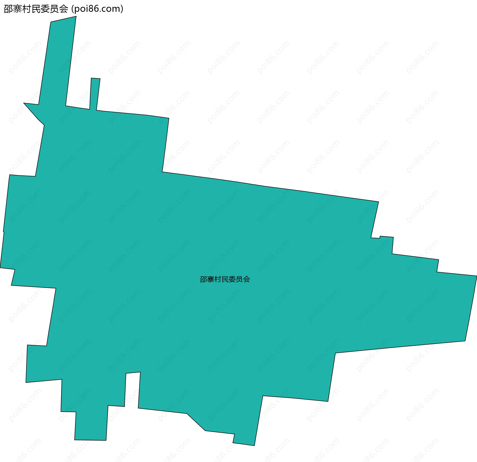 邵寨村民委员会边界地图