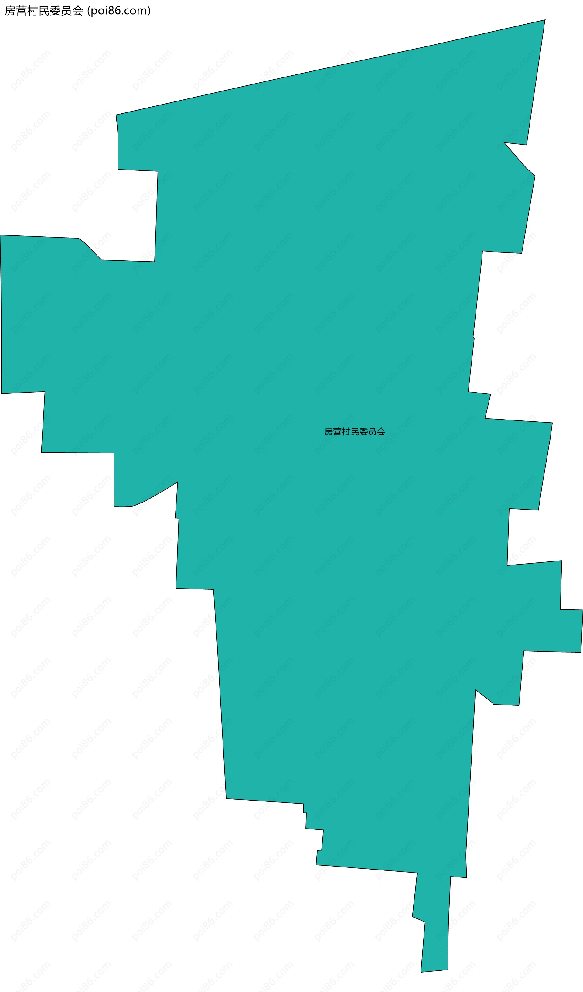 房营村民委员会边界地图