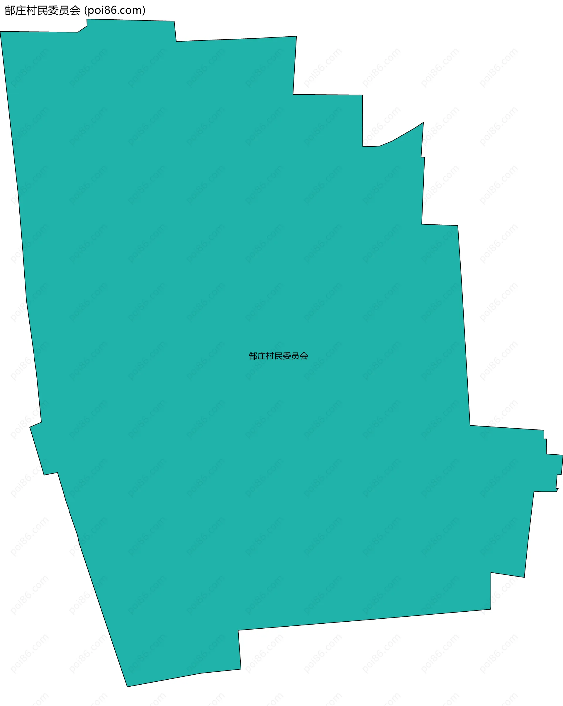 郜庄村民委员会边界地图