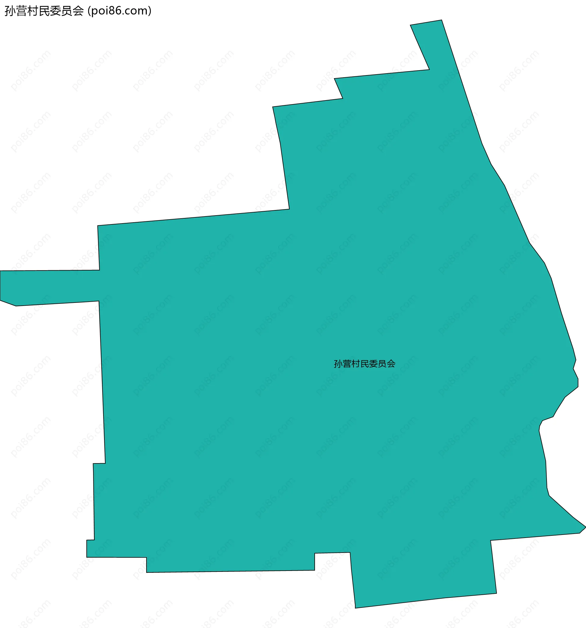 孙营村民委员会边界地图