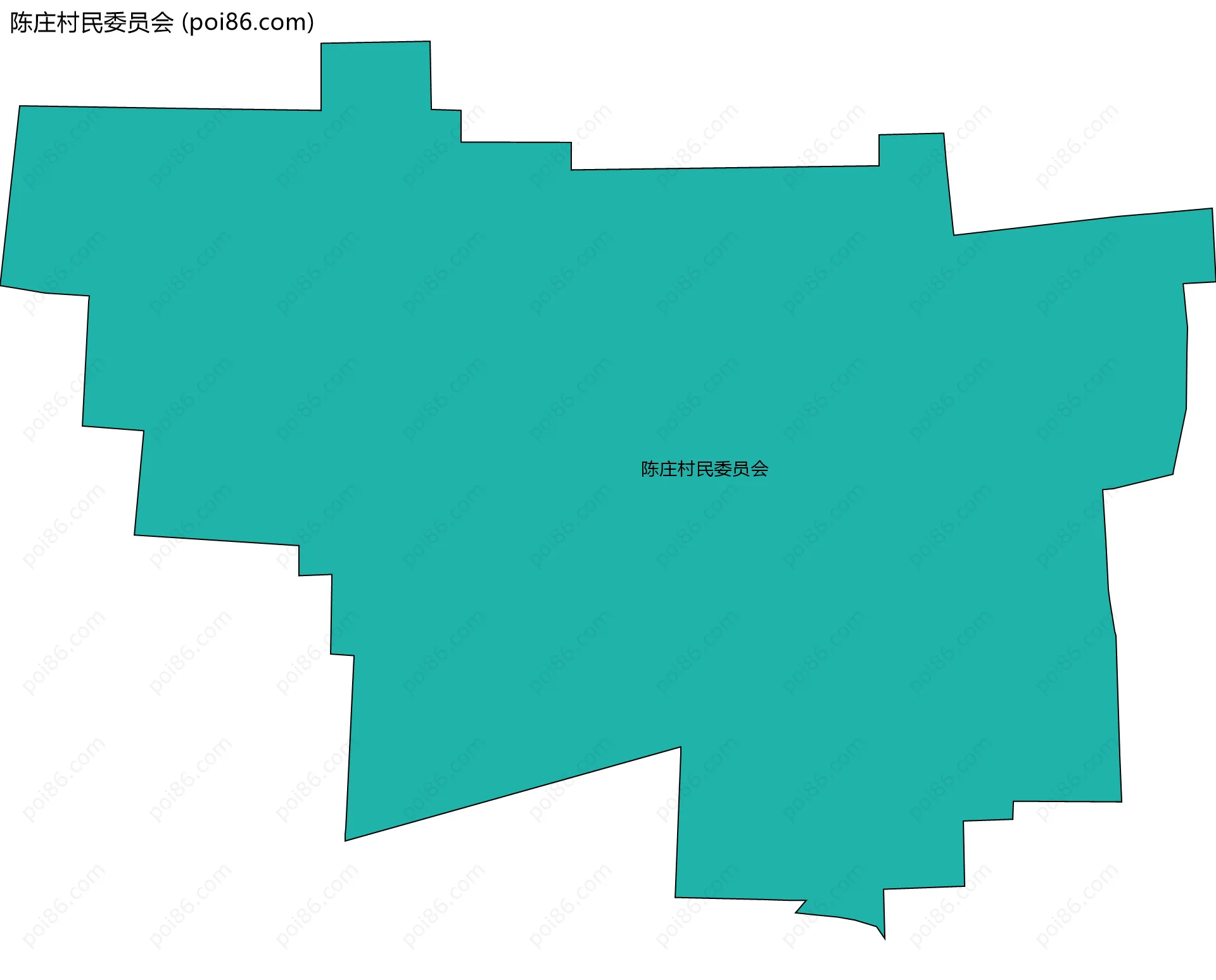 陈庄村民委员会边界地图