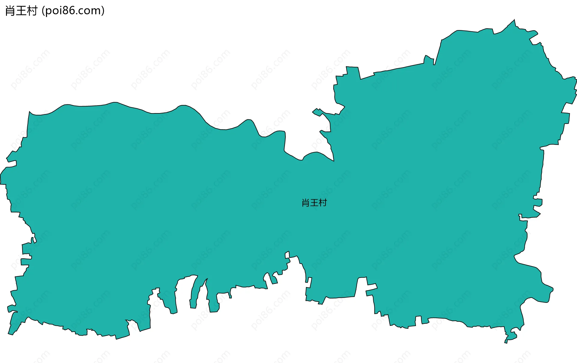 肖王村边界地图