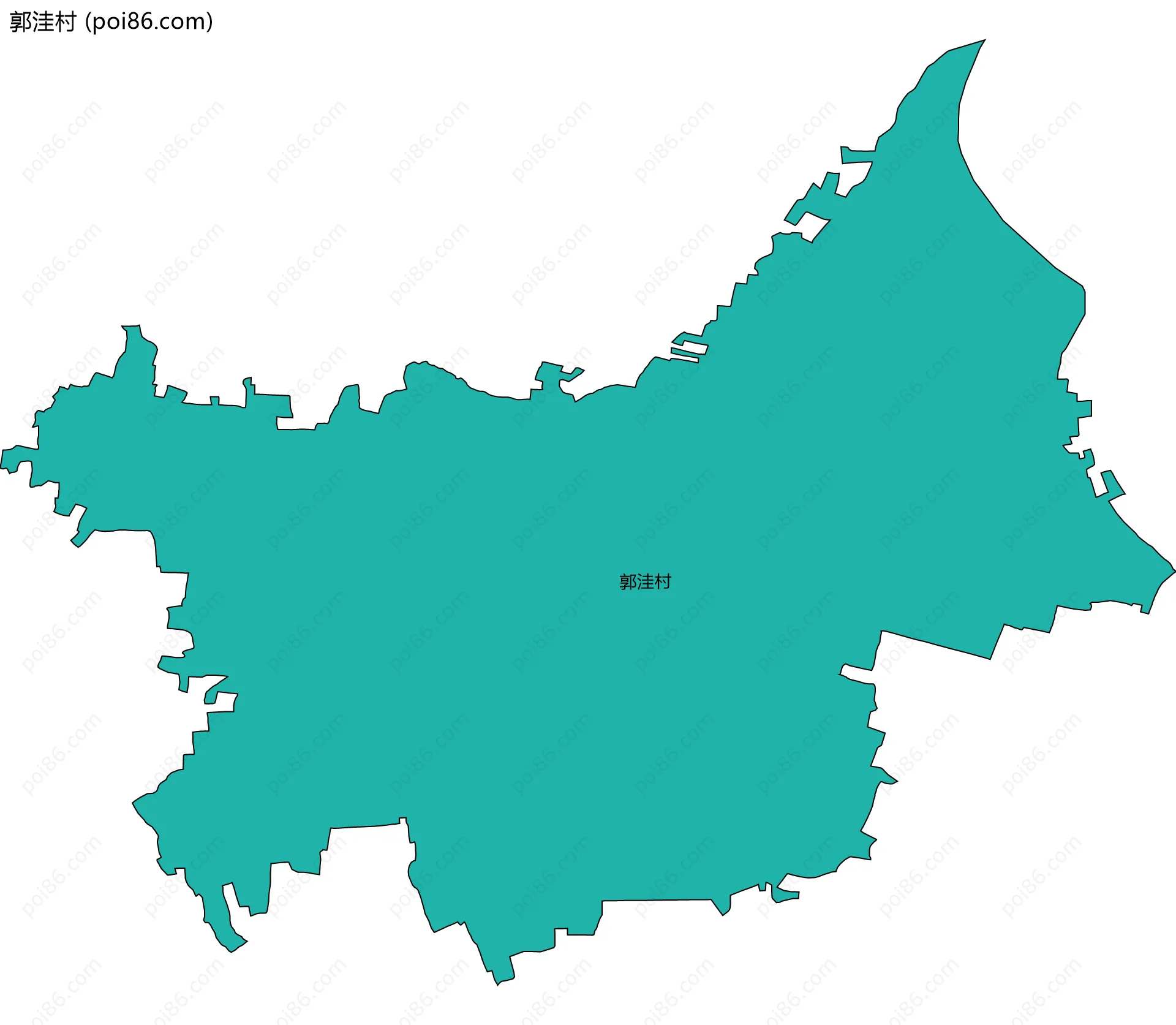 郭洼村边界地图