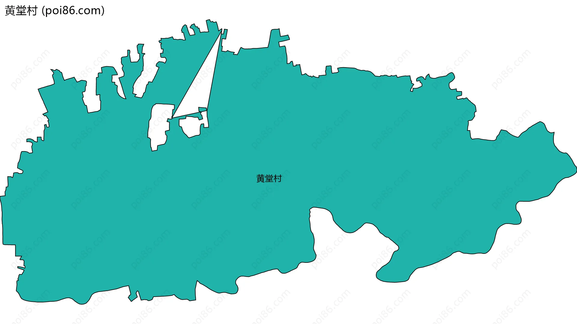 黄堂村边界地图