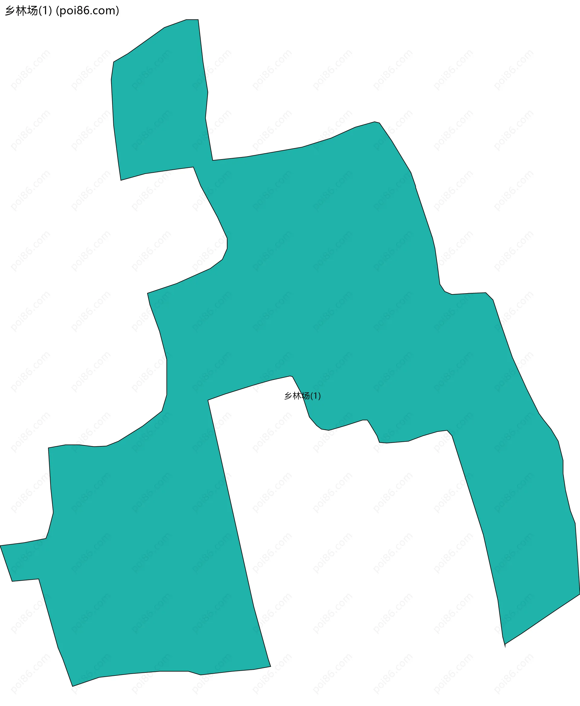 乡林场(1)边界地图
