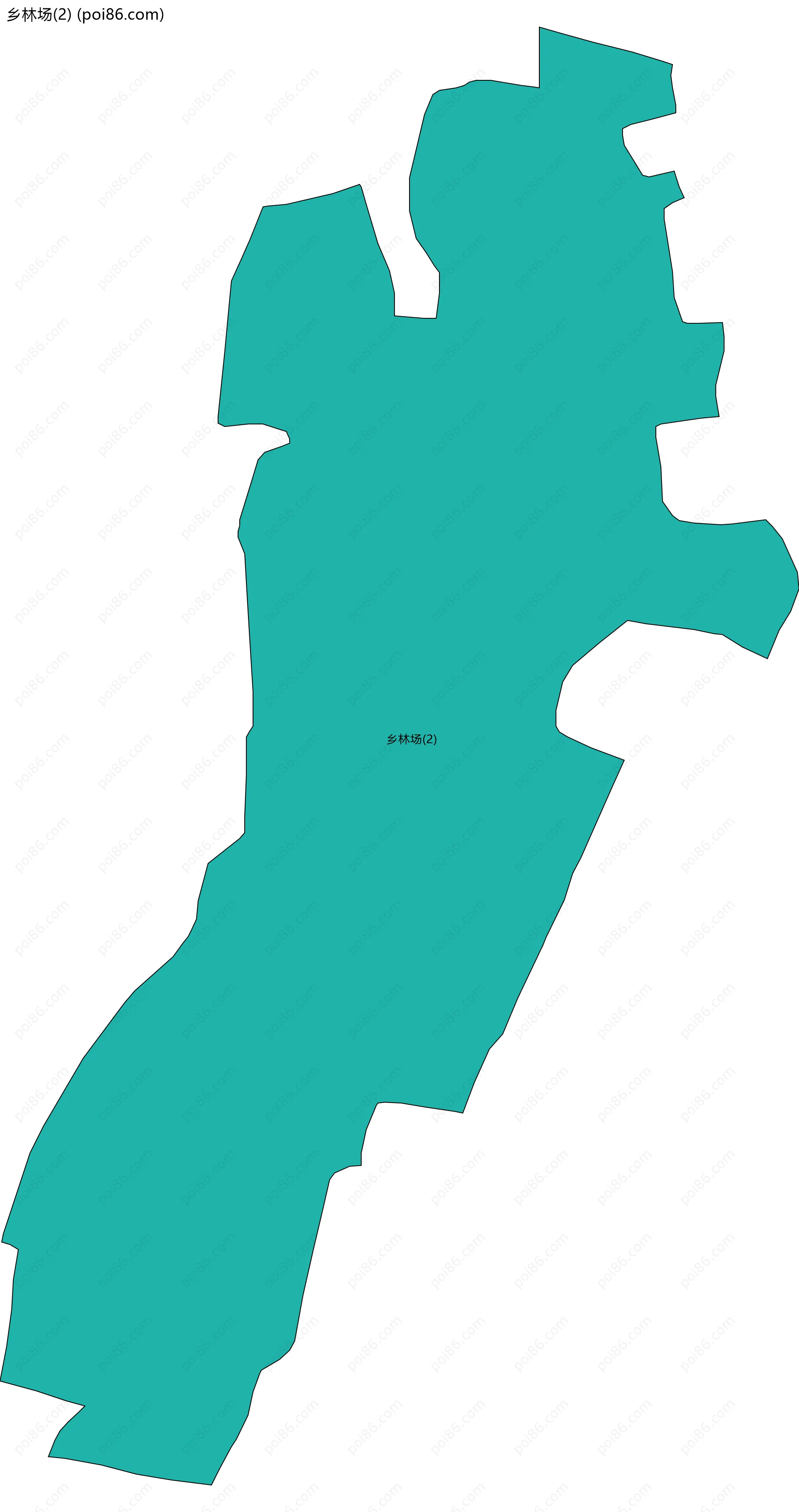 乡林场(2)边界地图