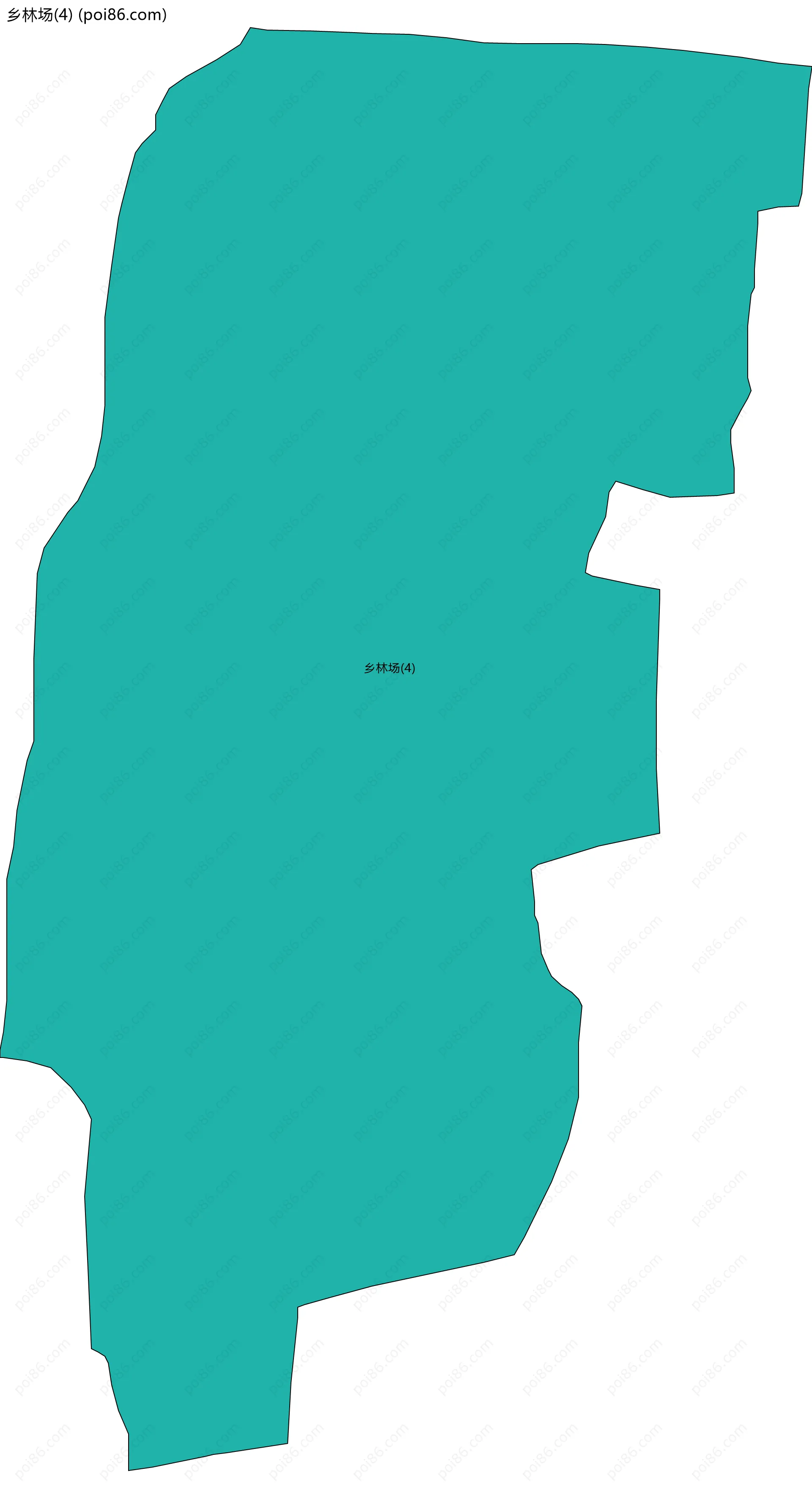 乡林场(4)边界地图