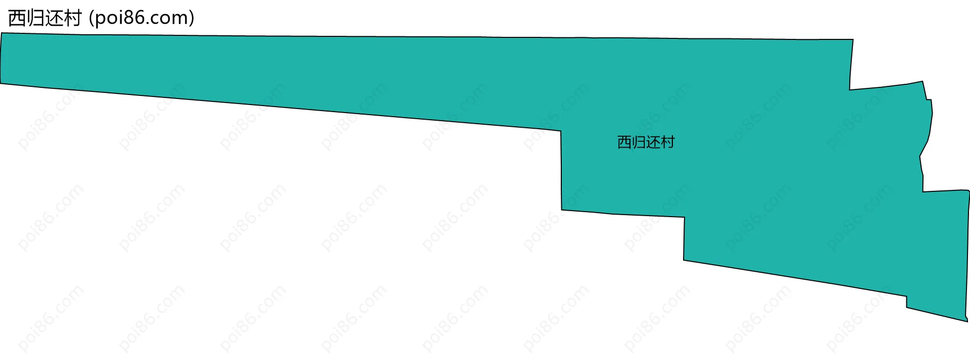 西归还村边界地图