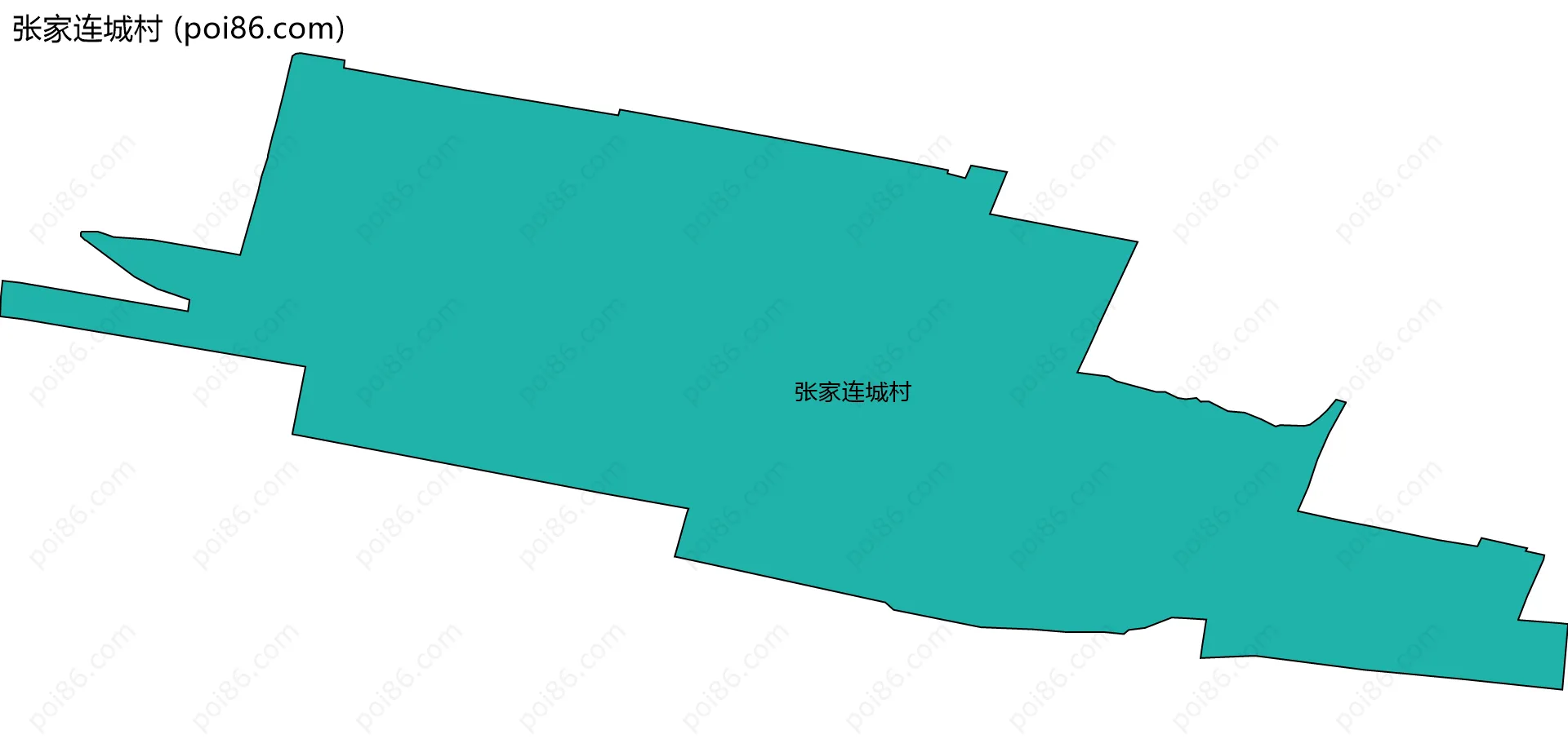 张家连城村边界地图