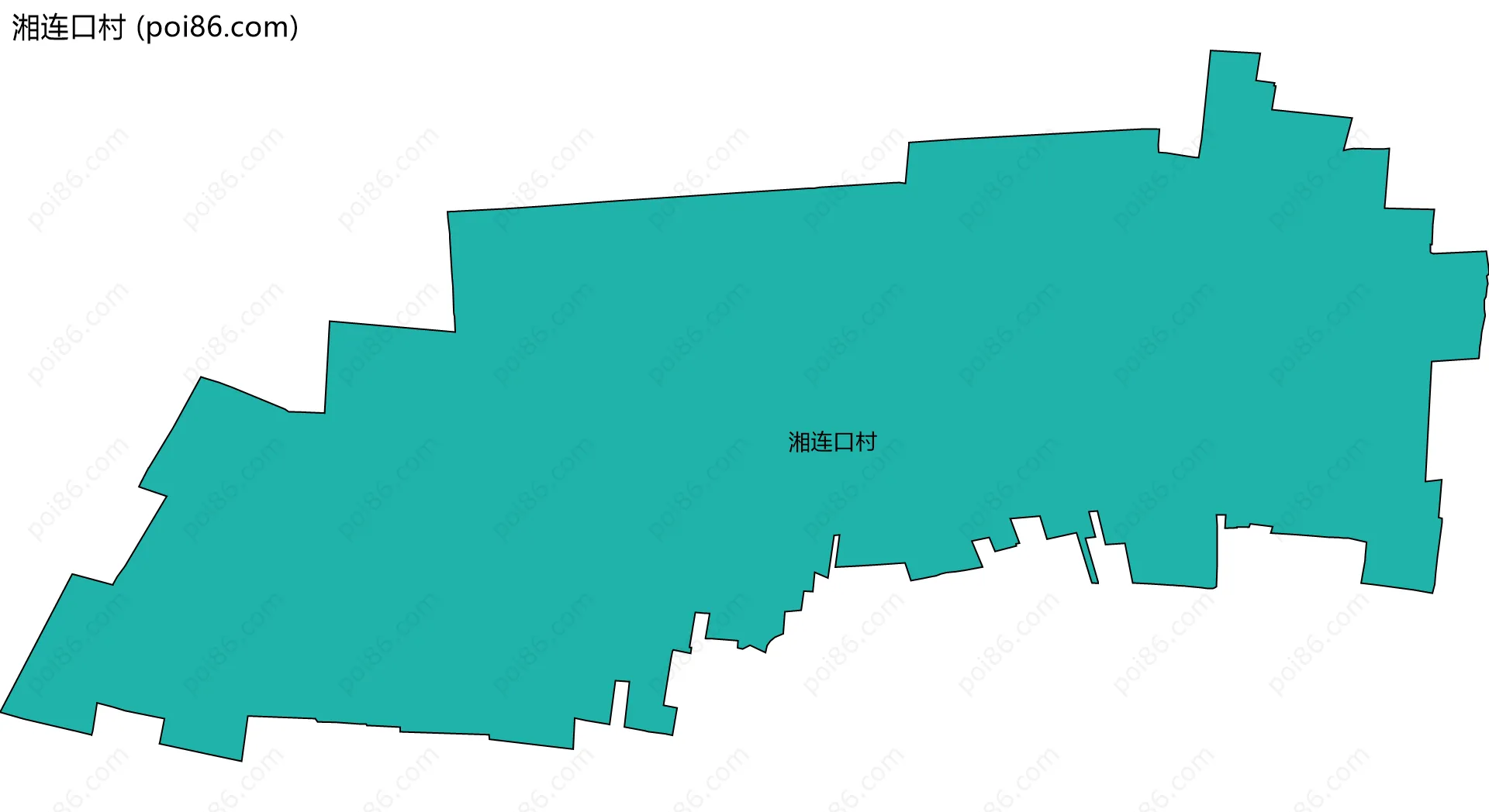 湘连口村边界地图