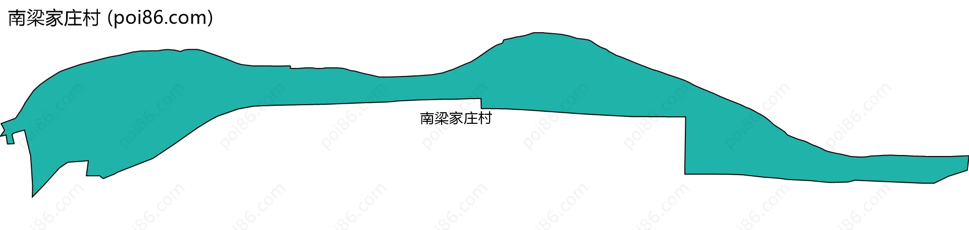 南梁家庄村边界地图