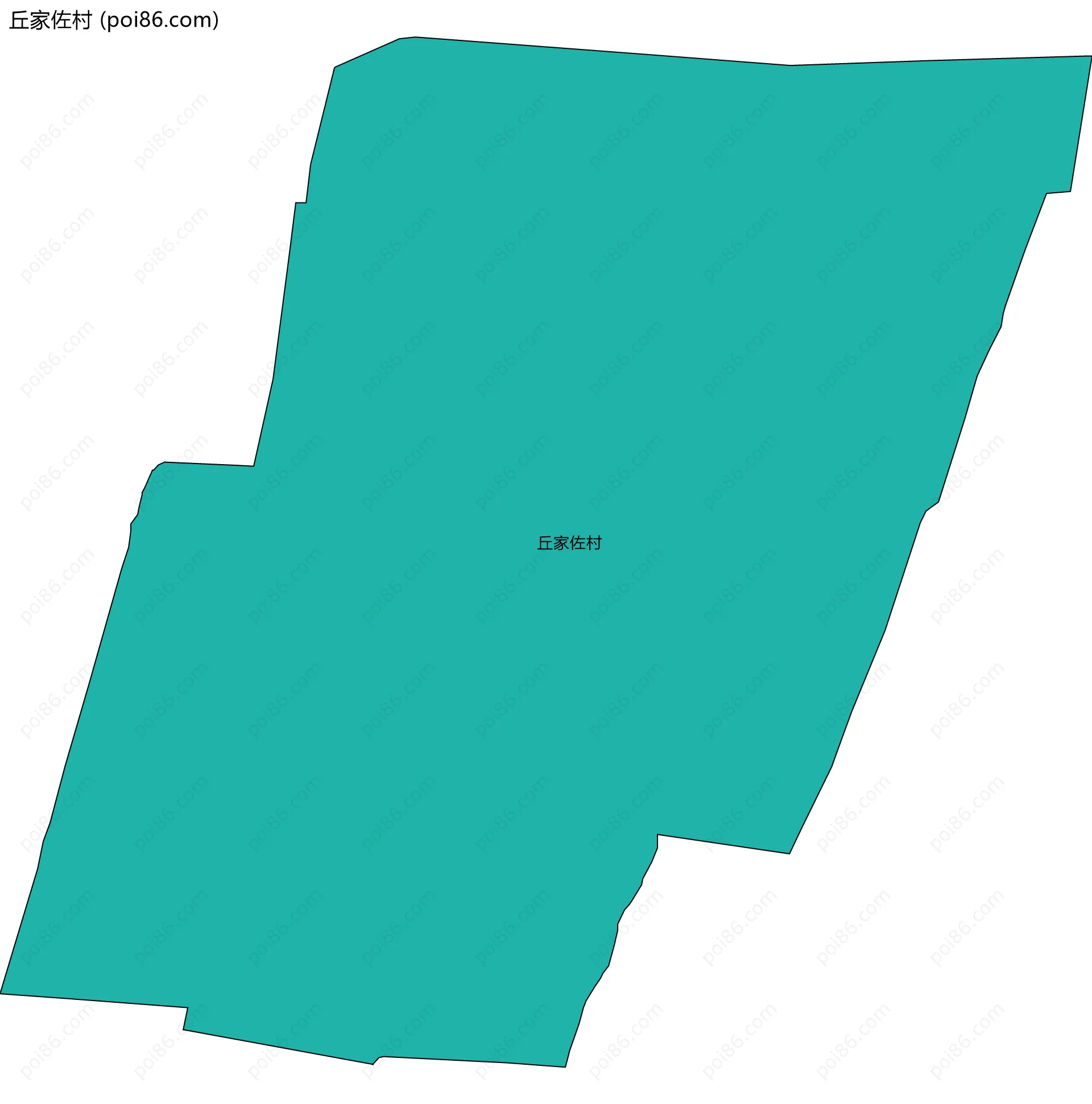 丘家佐村边界地图