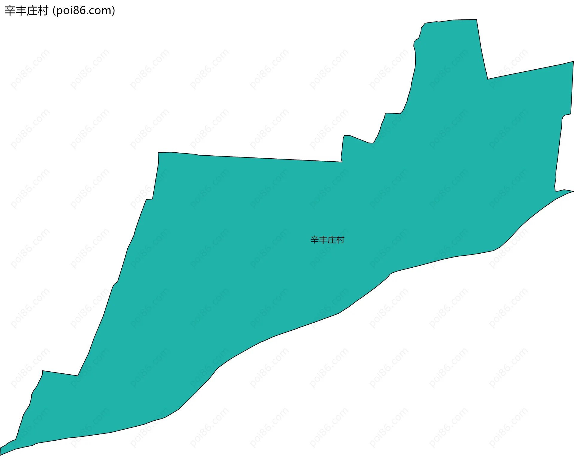 辛丰庄村边界地图