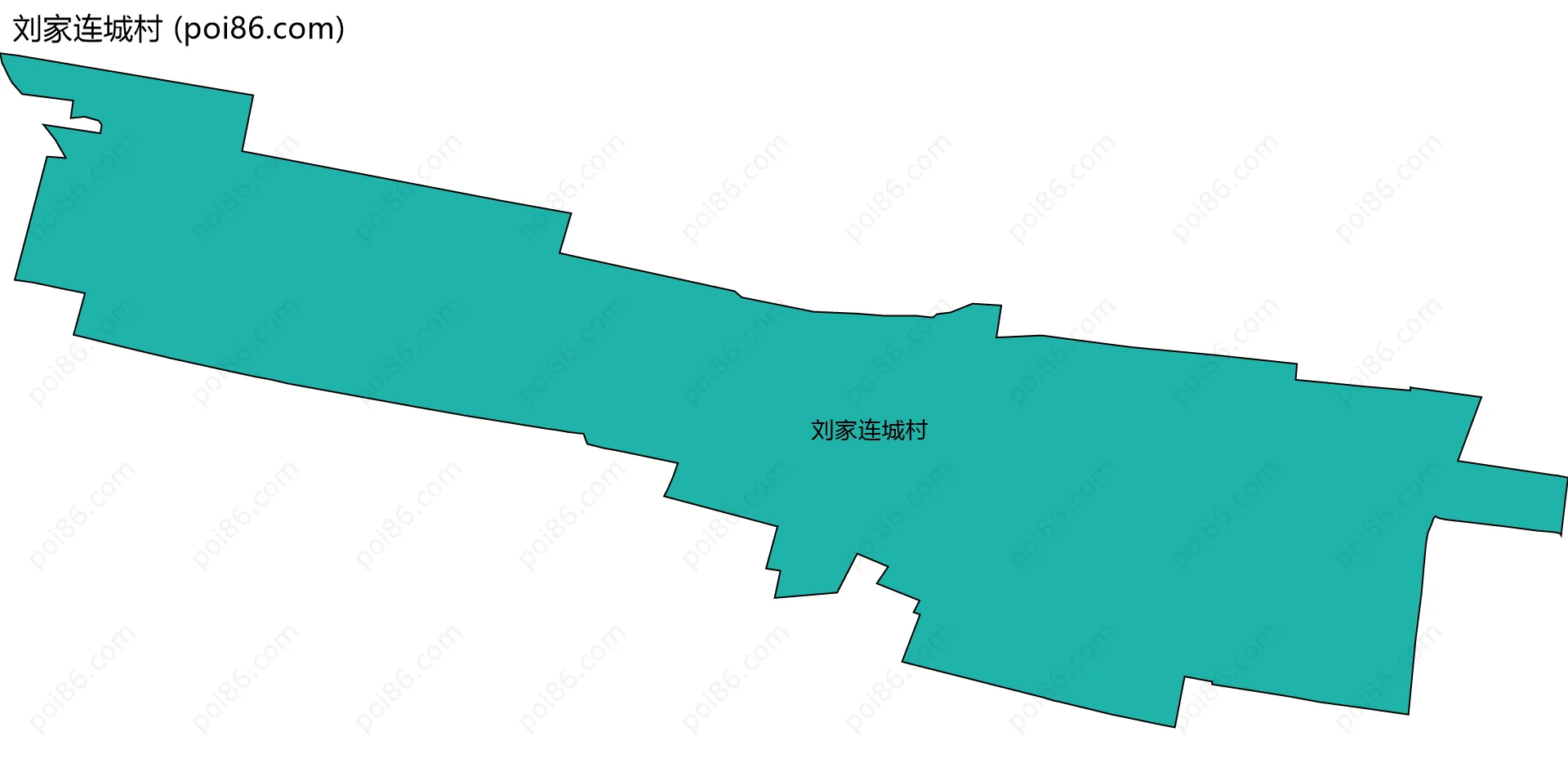 刘家连城村边界地图