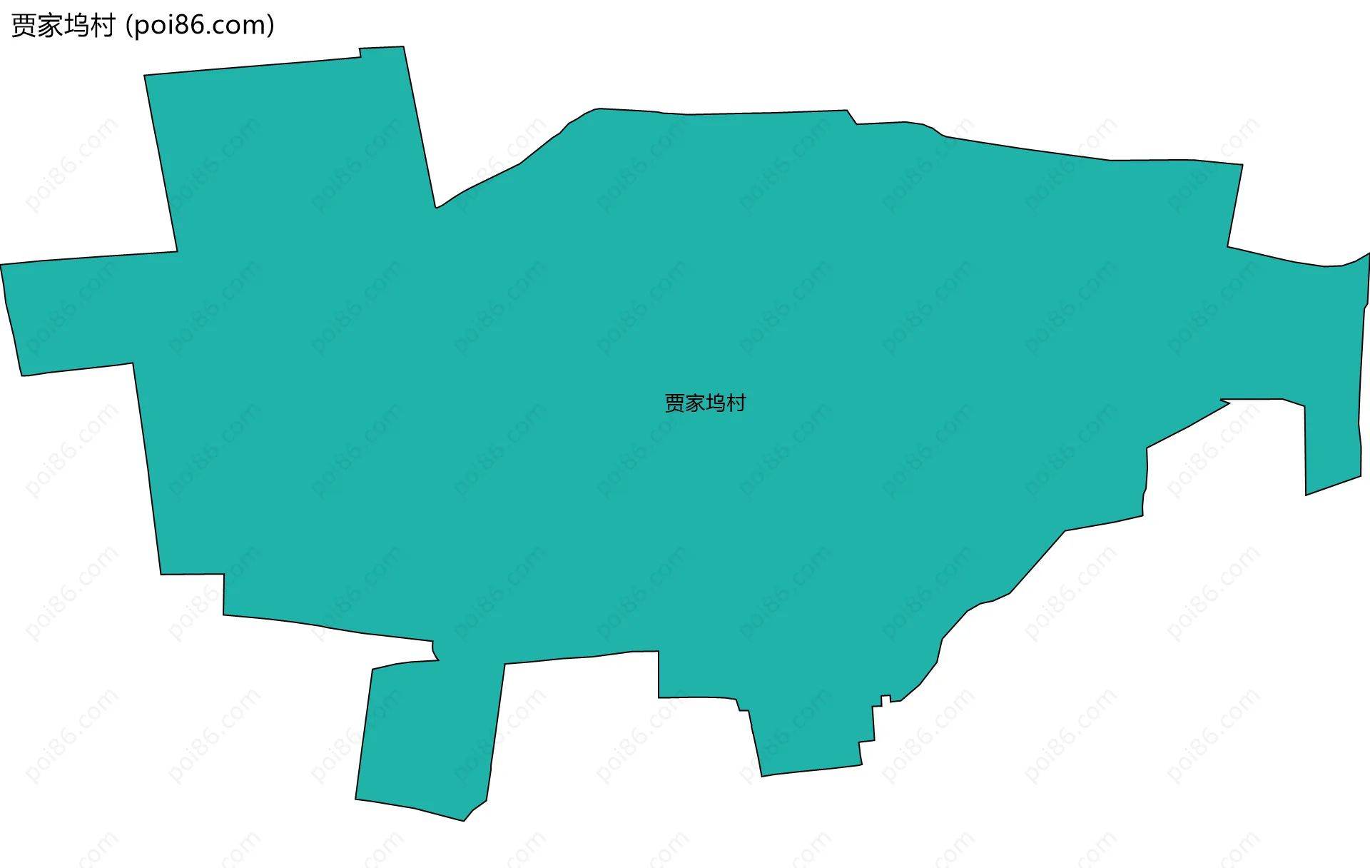 贾家坞村边界地图