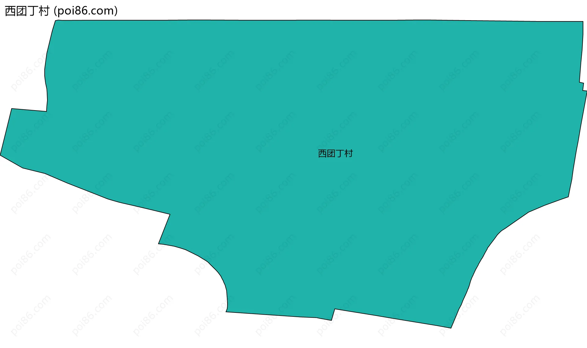 西团丁村边界地图