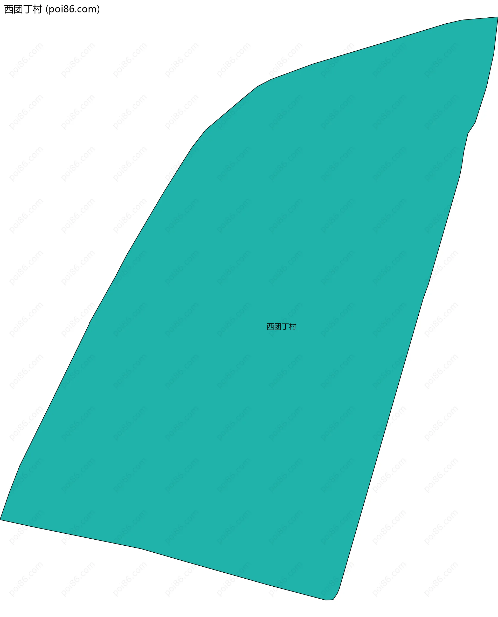 西团丁村边界地图