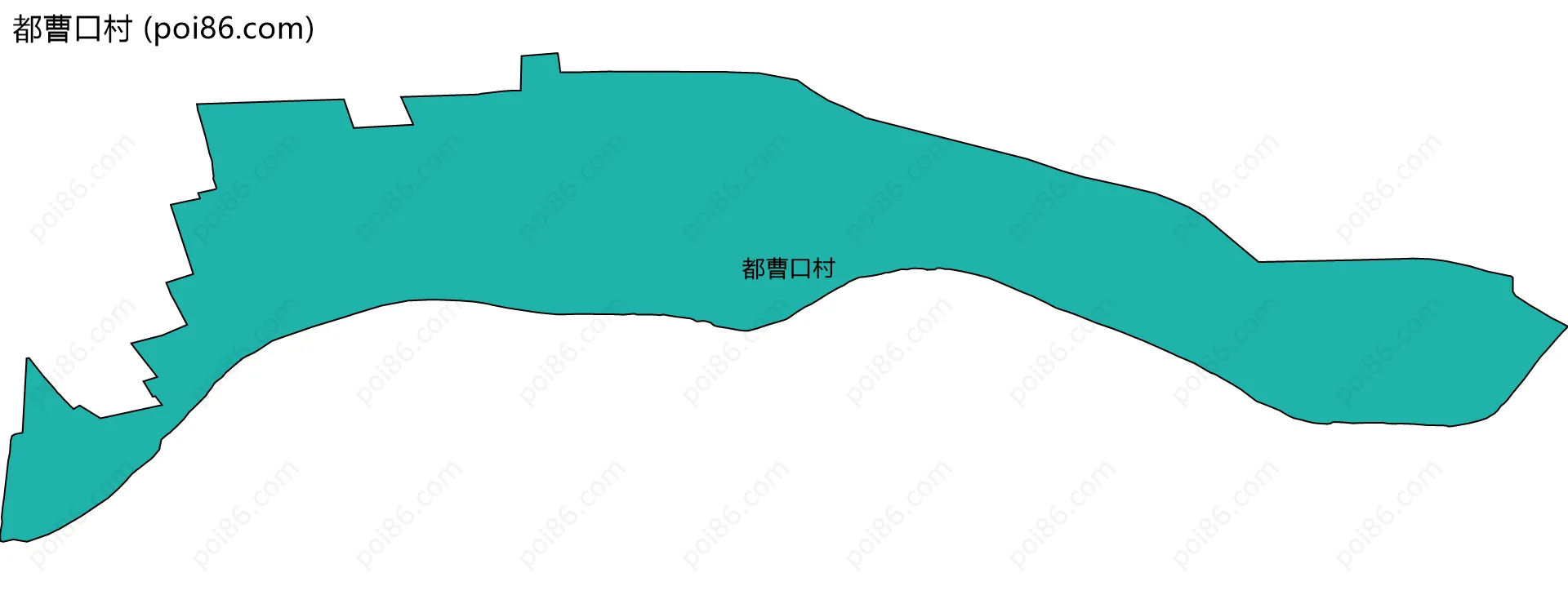 都曹口村边界地图