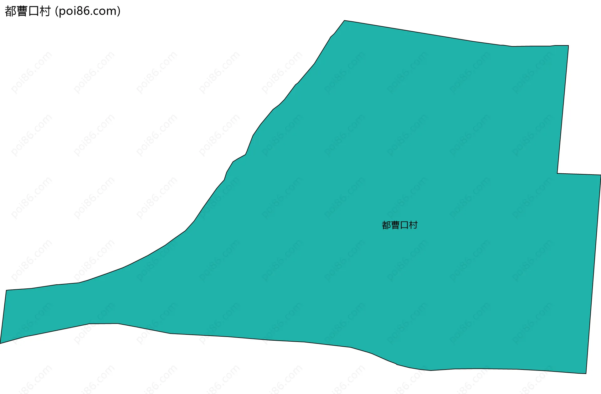 都曹口村边界地图