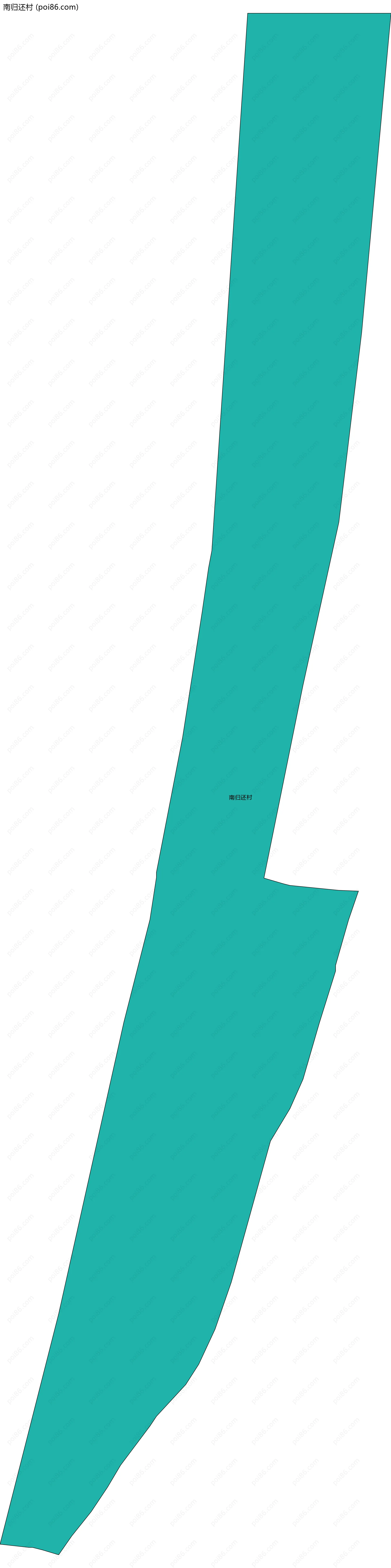 南归还村边界地图