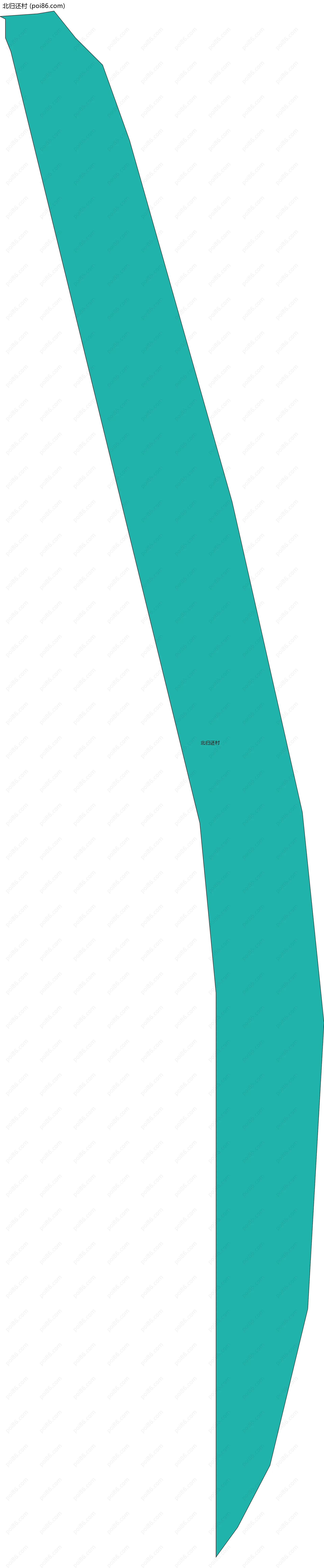 北归还村边界地图