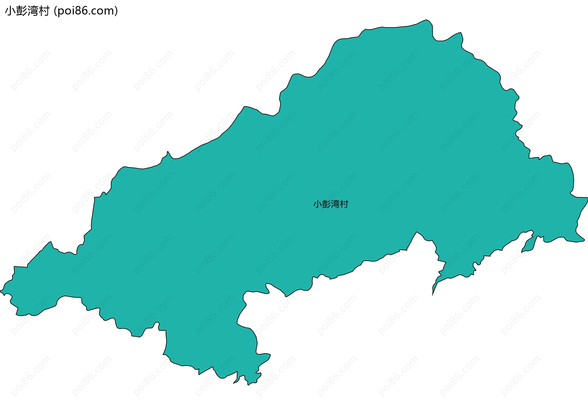 小彭湾村边界地图