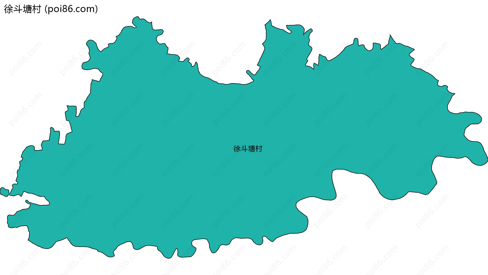 徐斗塘村边界地图