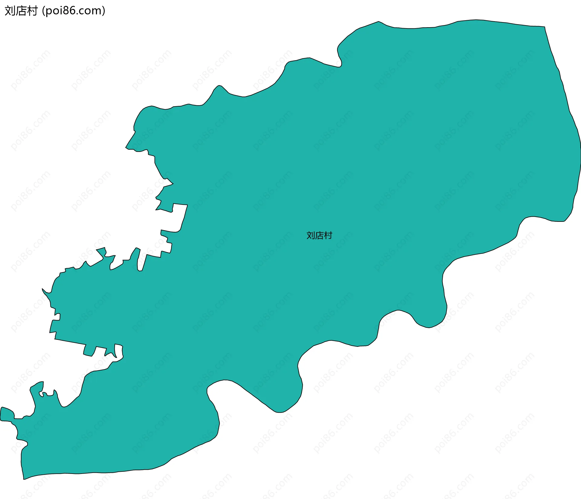 刘店村边界地图