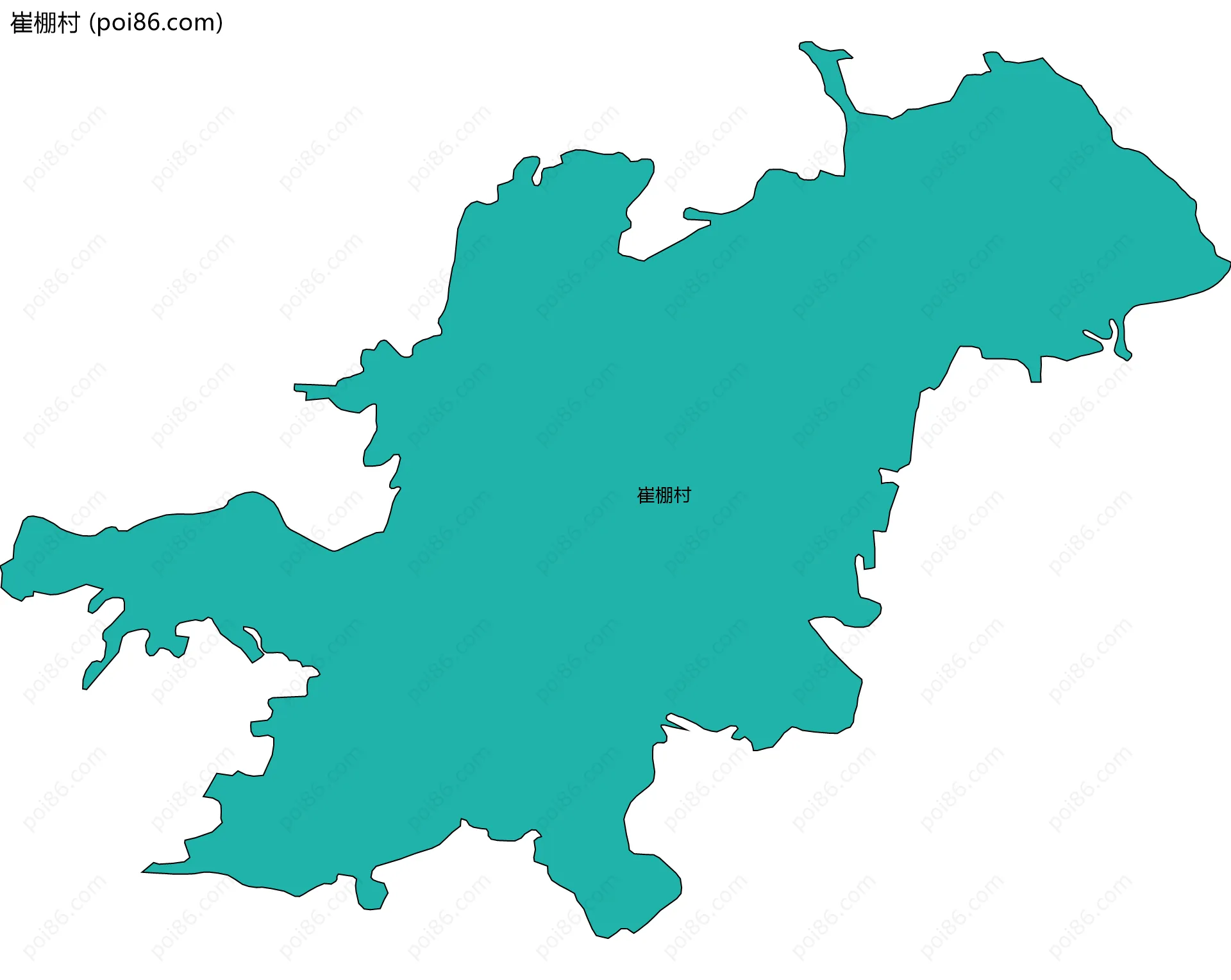 崔棚村边界地图