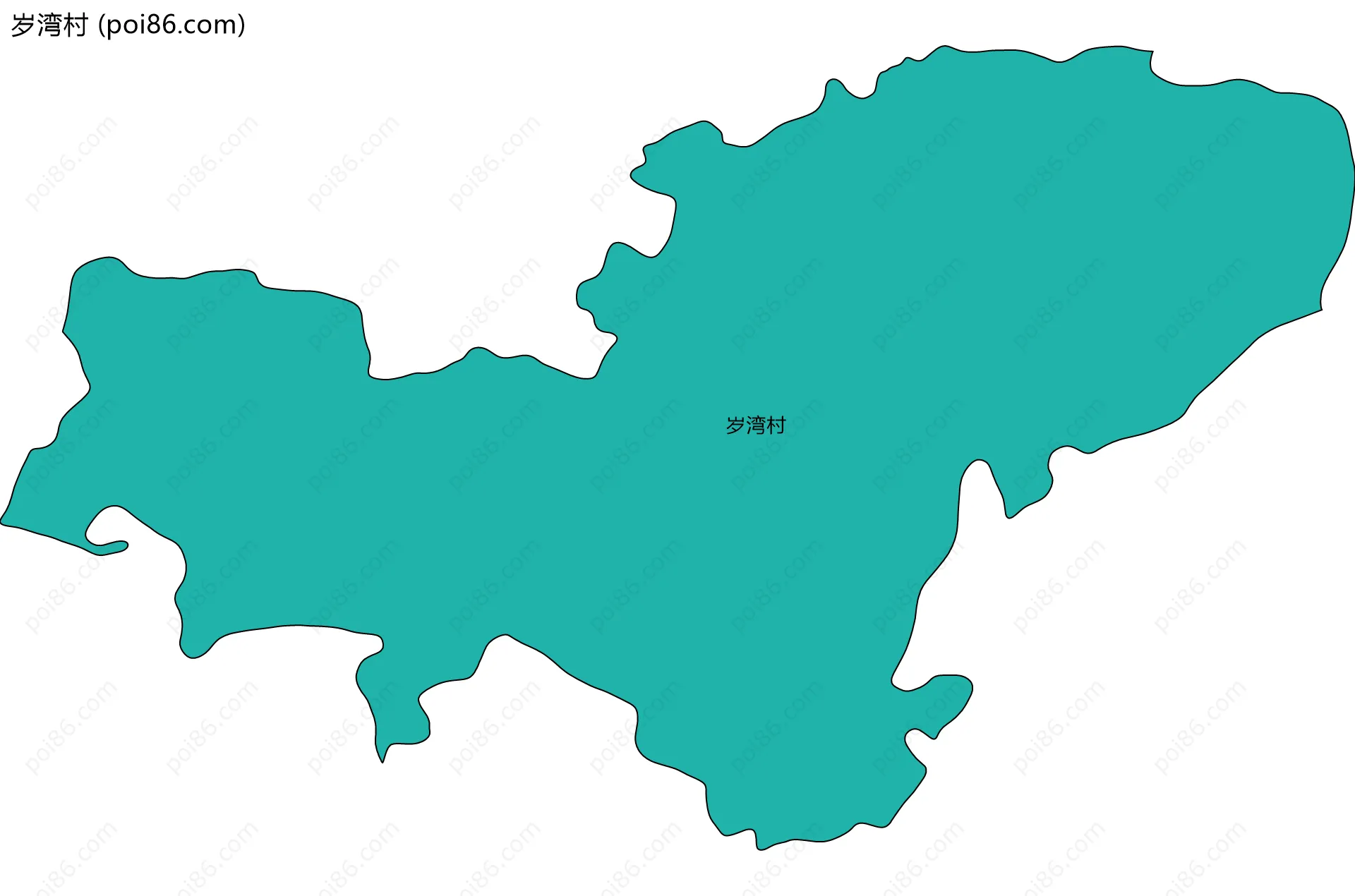 岁湾村边界地图