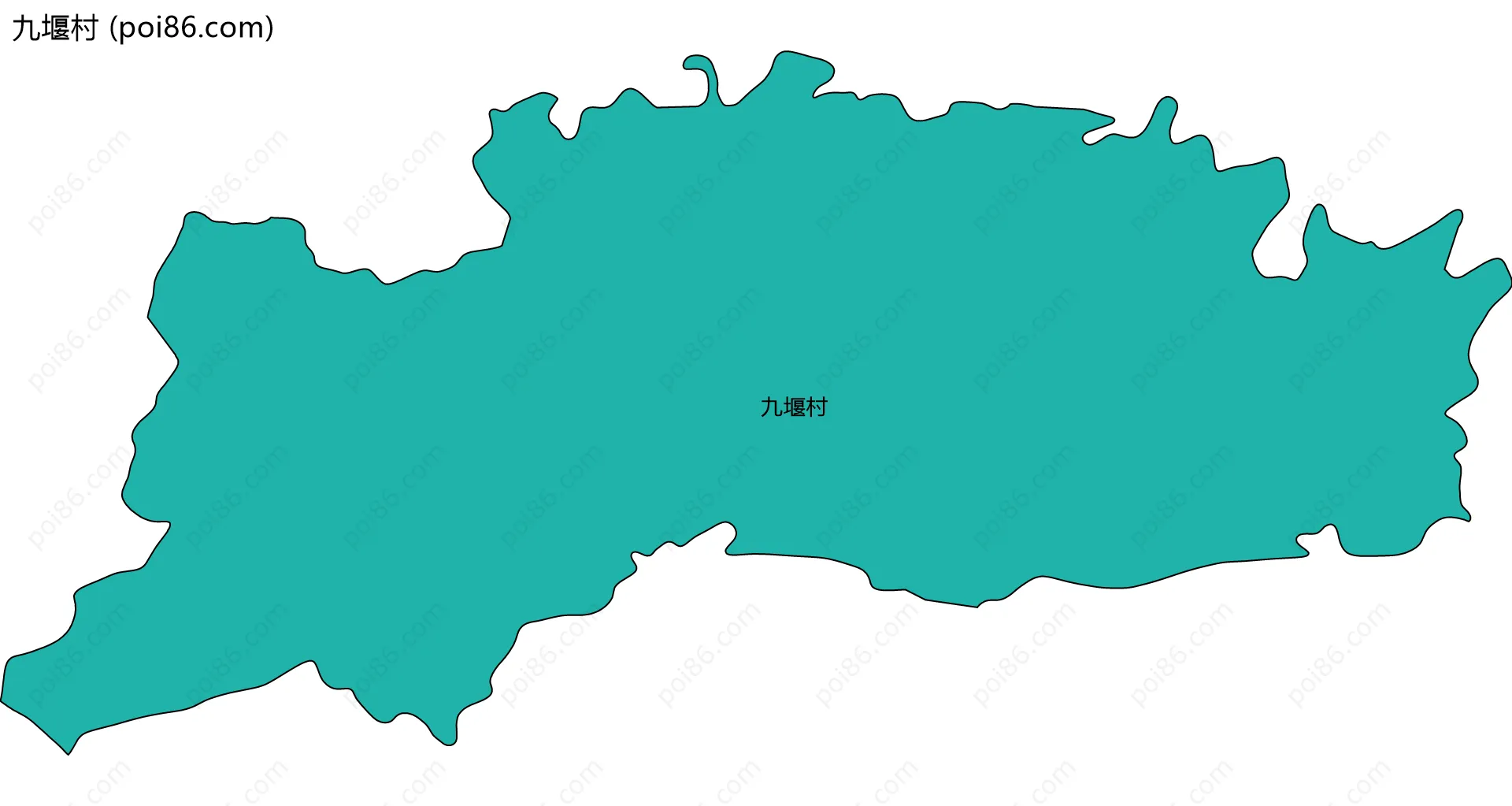 九堰村边界地图