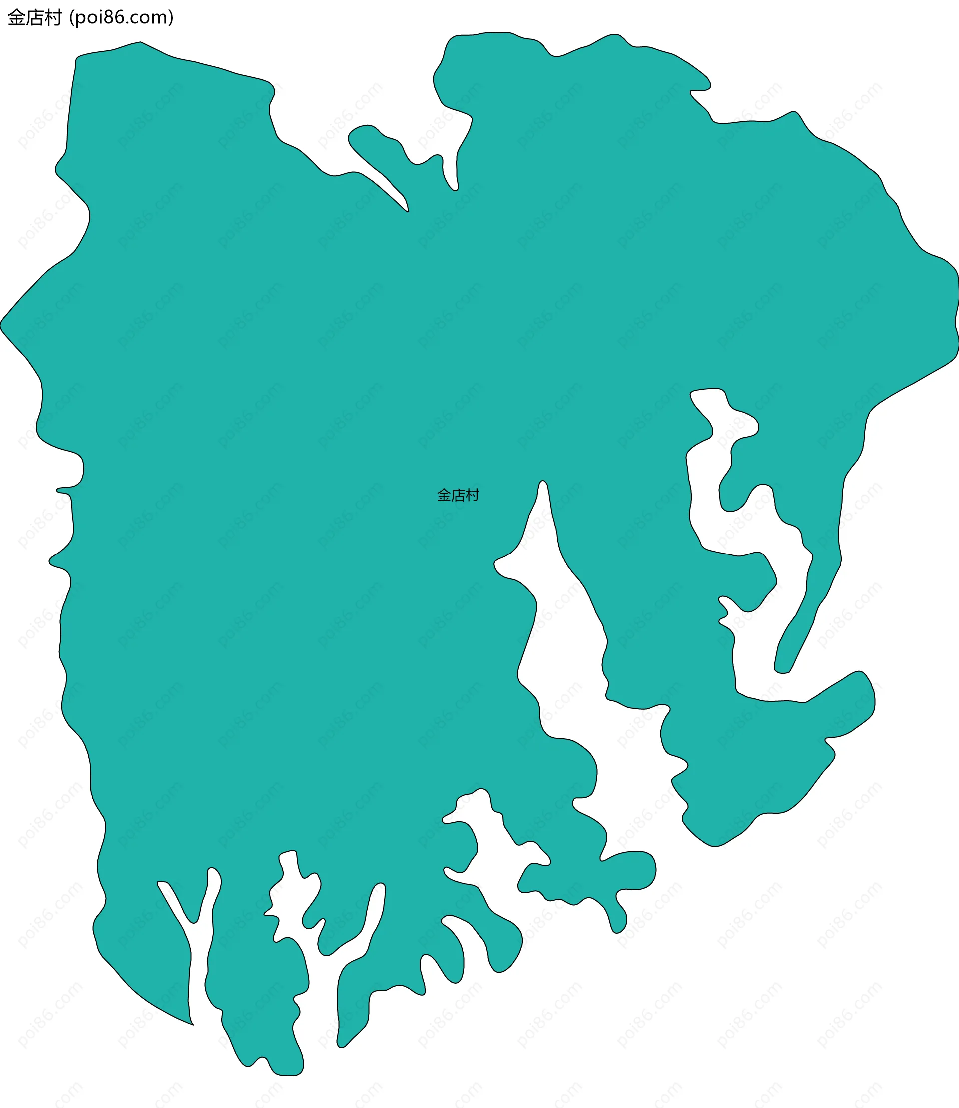 金店村边界地图