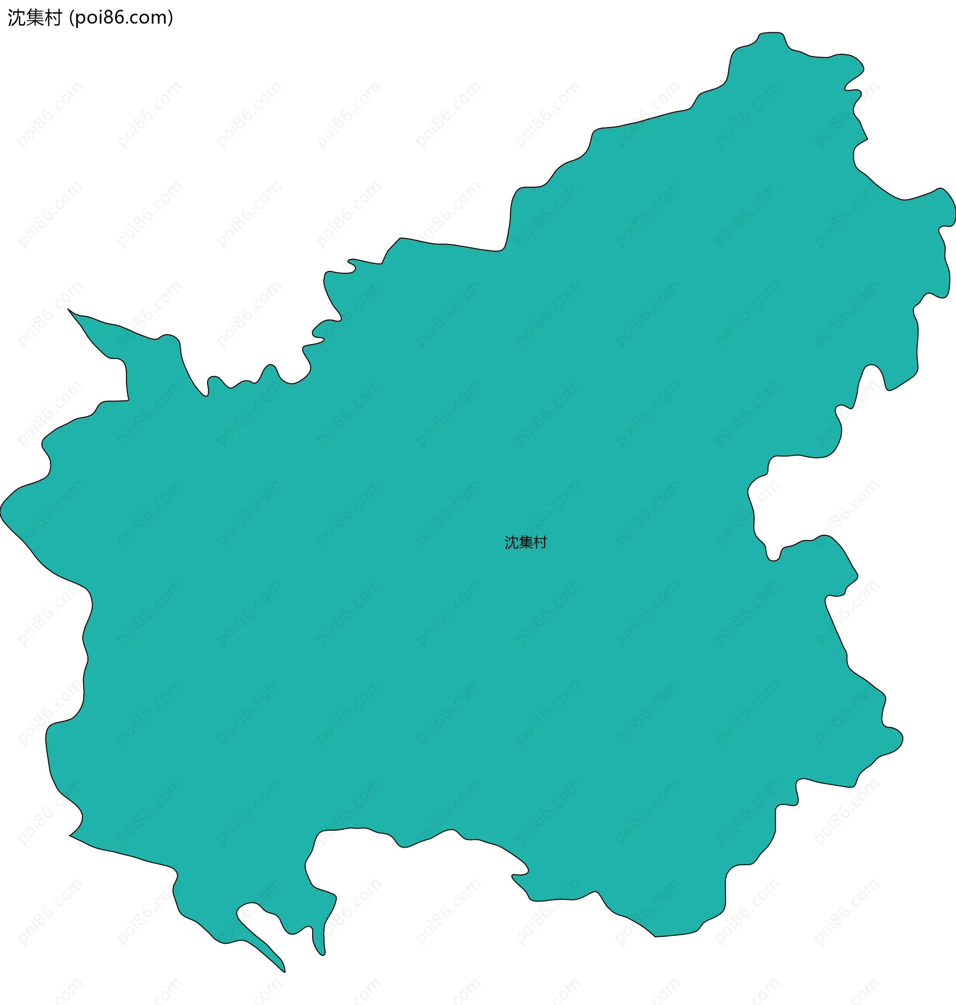 沈集村边界地图